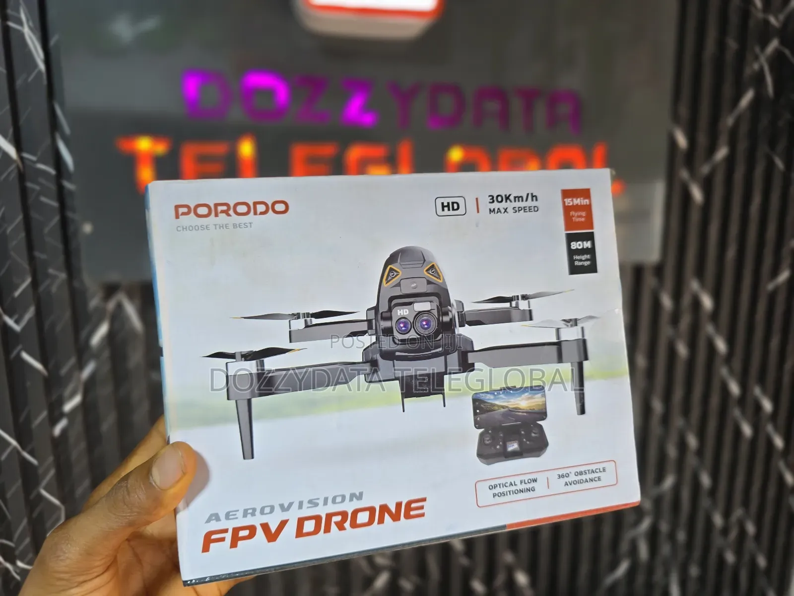 Porodo Aerovision FPV Drone - Black