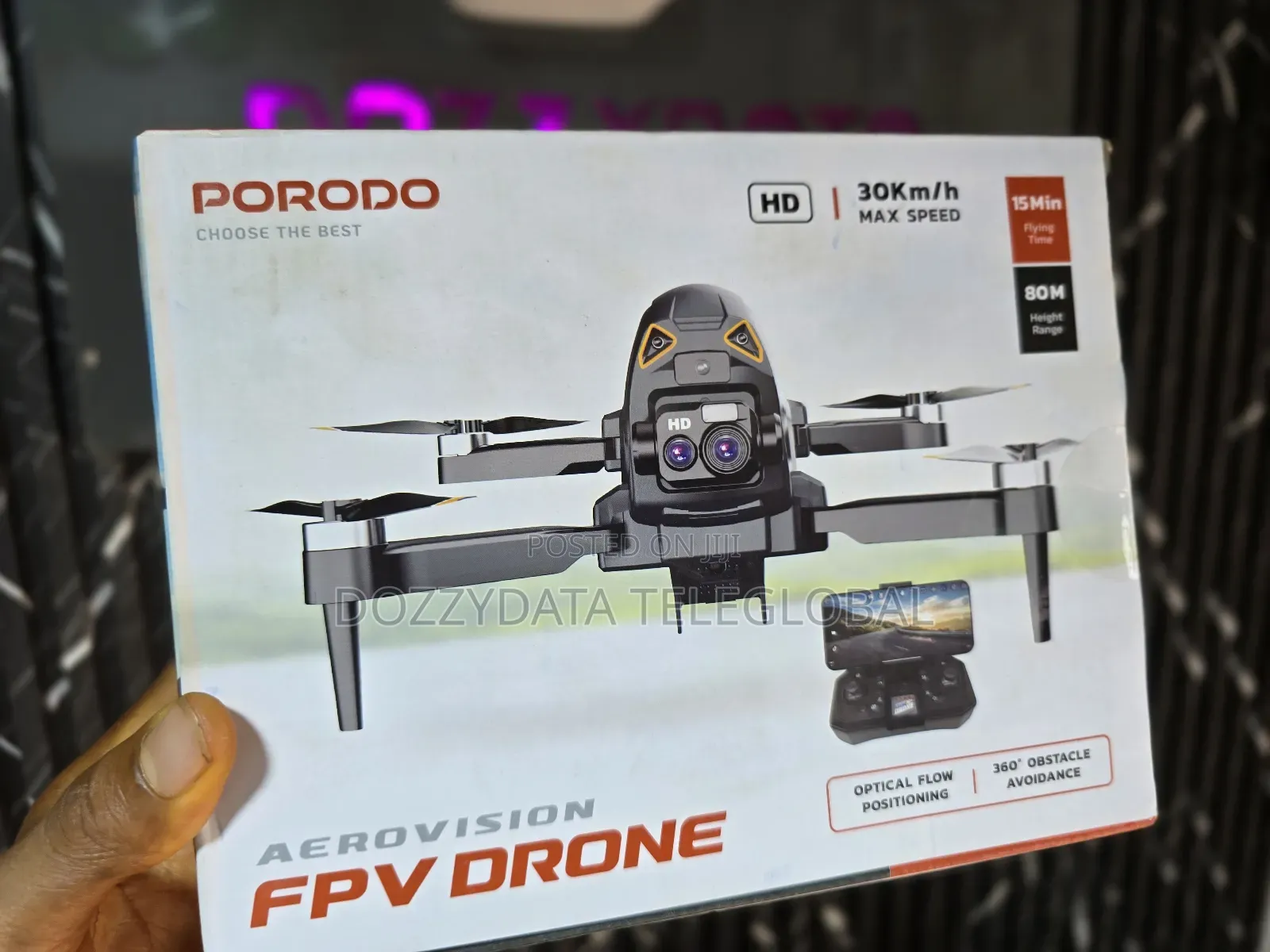 Porodo Aerovision FPV Drone - Black