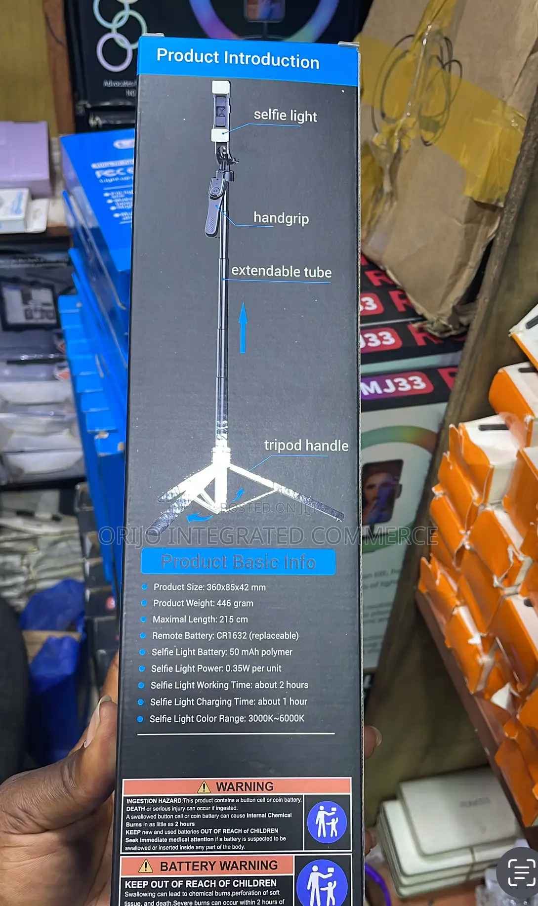 L29 Tripod Stand /Selfie Stick With Remote 7ft Tall