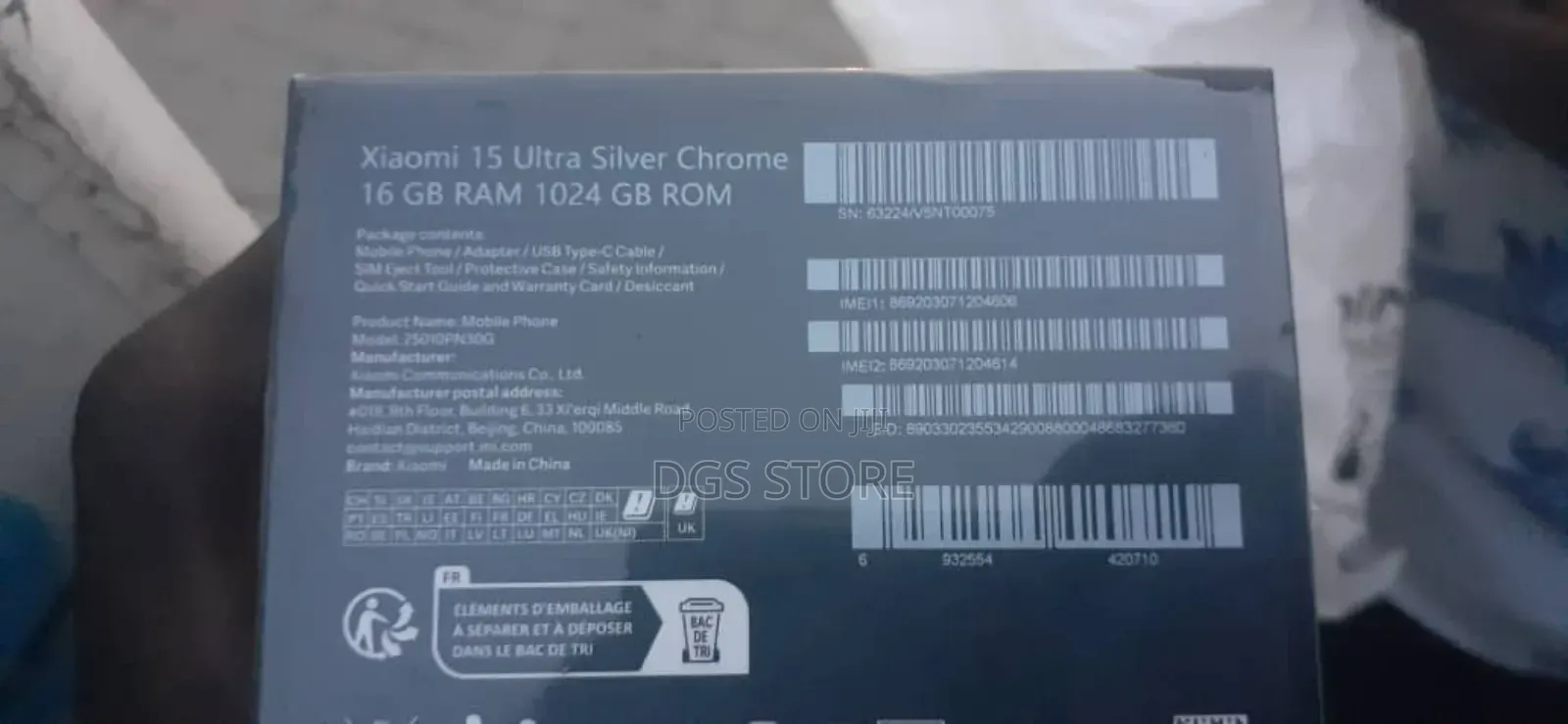 New Xiaomi 15 Ultra 1 TB Silver