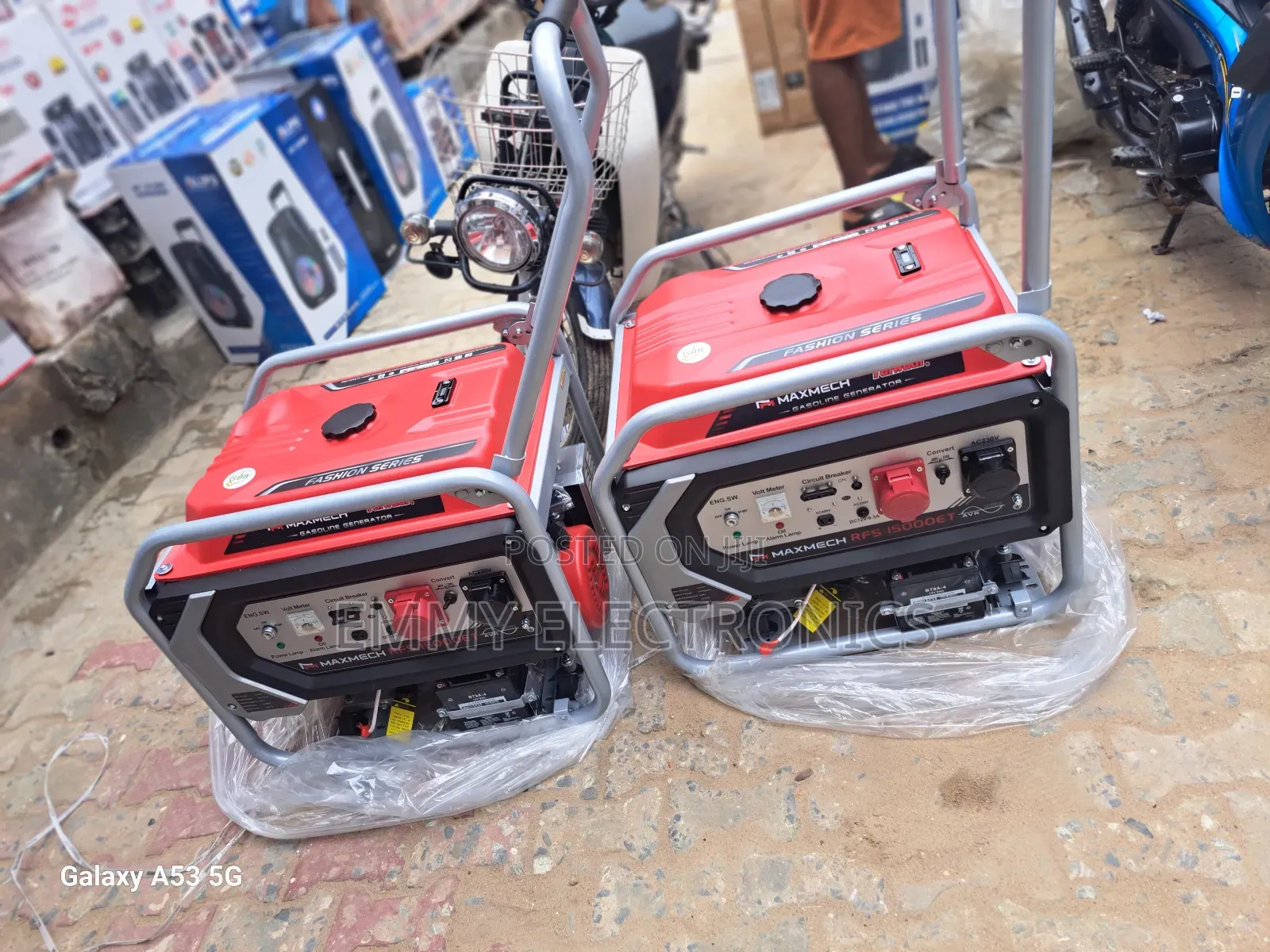 High Quality 12.5kva Maxmech Three Phase Petrol Gen 100%Copp