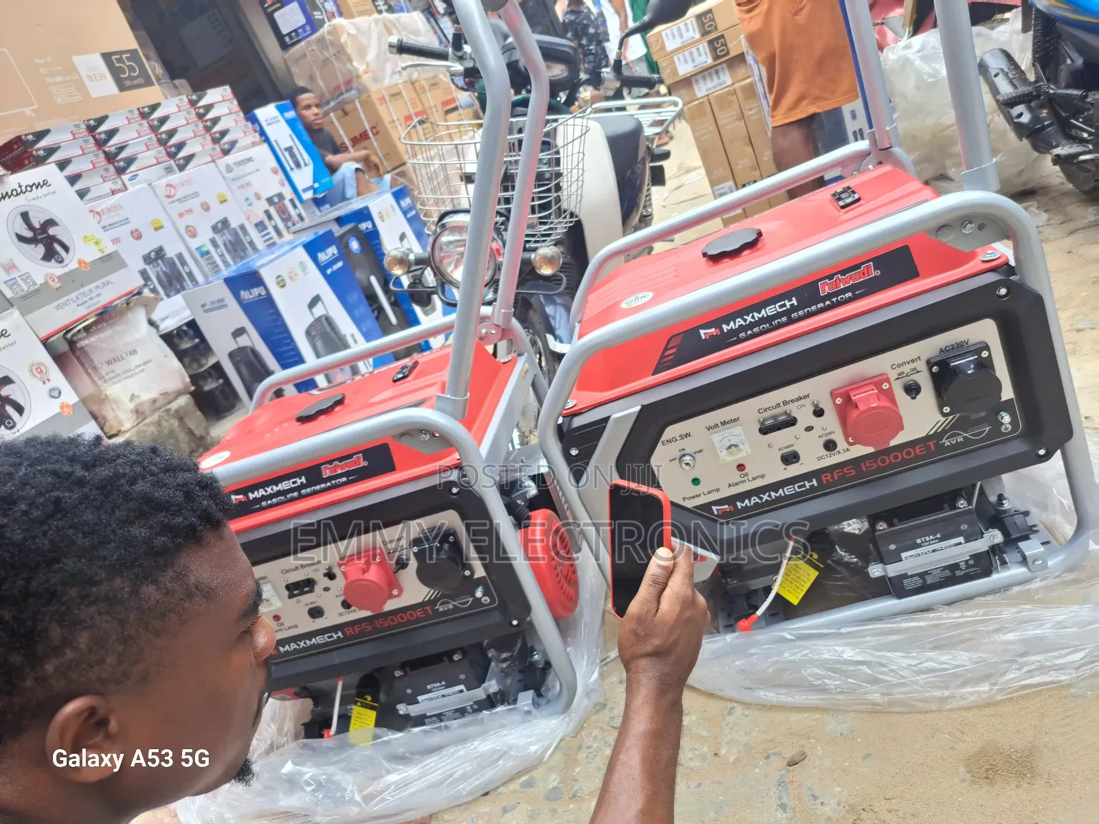 (Heavy Duty12.5kva)Maxmech Three Phase Petrol Gen 100%