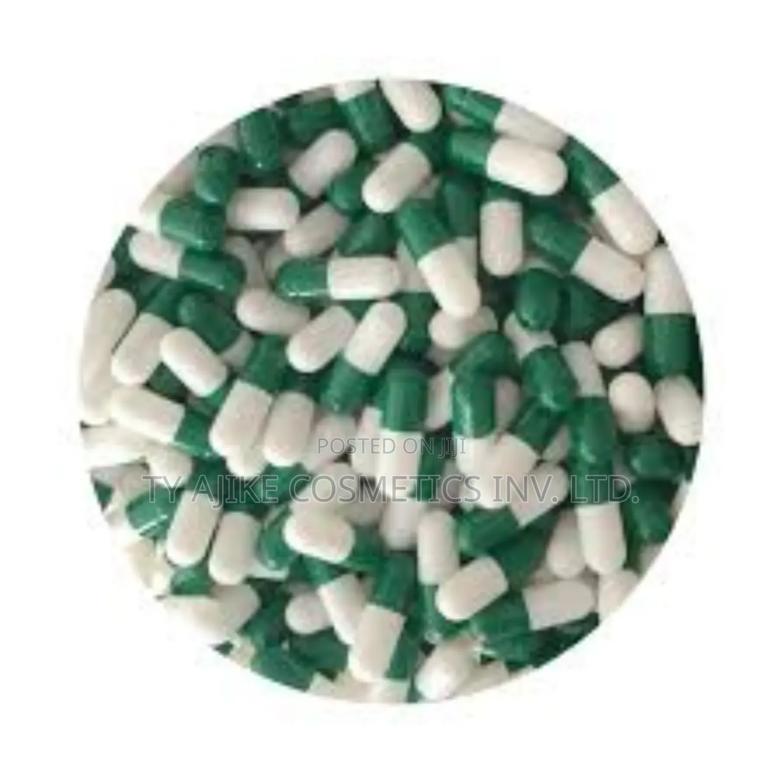 Empty Gelatin Capsules/Green White/Size 0/1,000 PCS