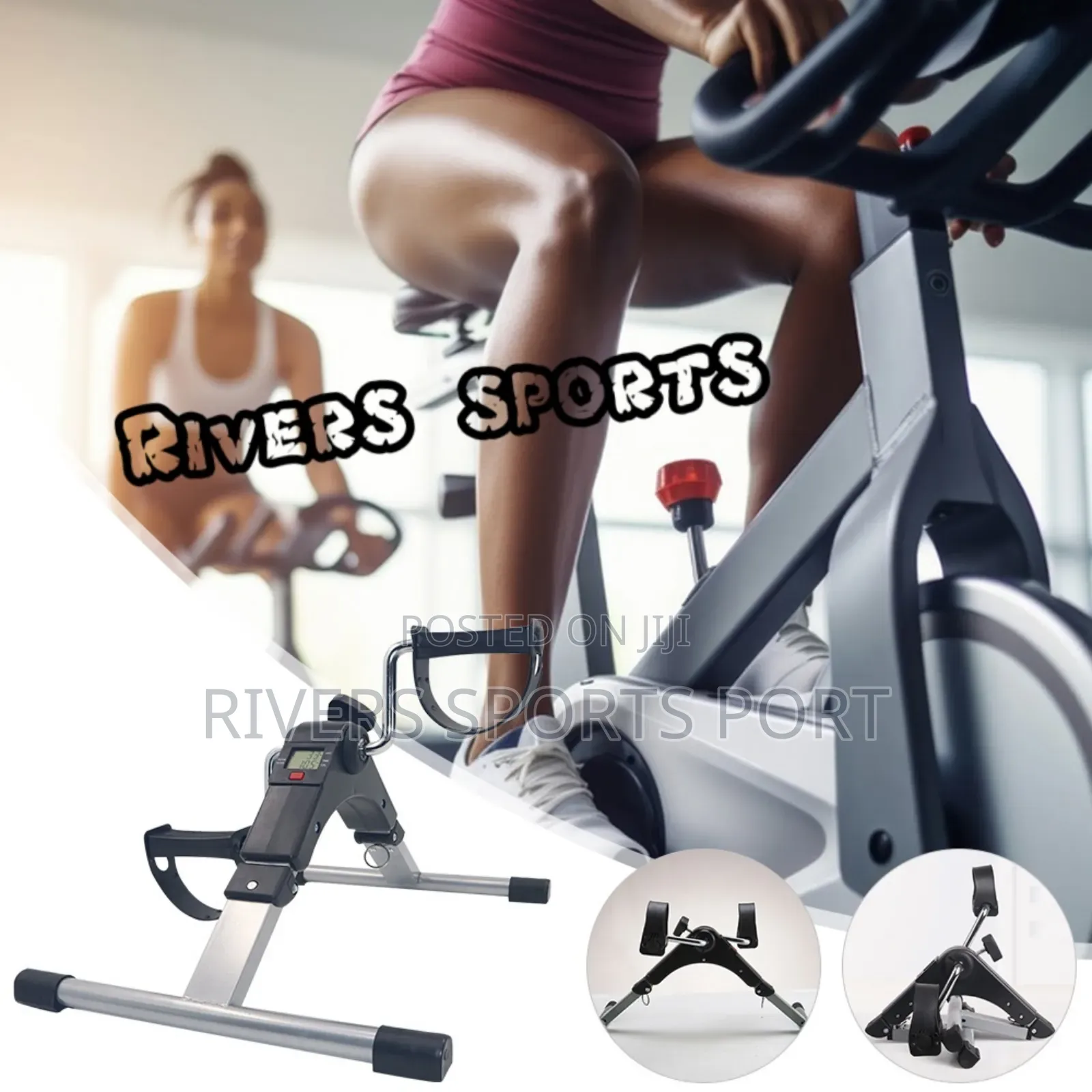 Mini Exercise Bike Arm and Leg Exerciser With LCD Monitor