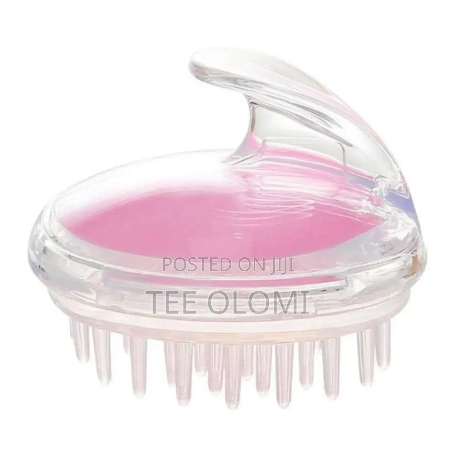 Silicone Scalp Massaging Brush, Pink