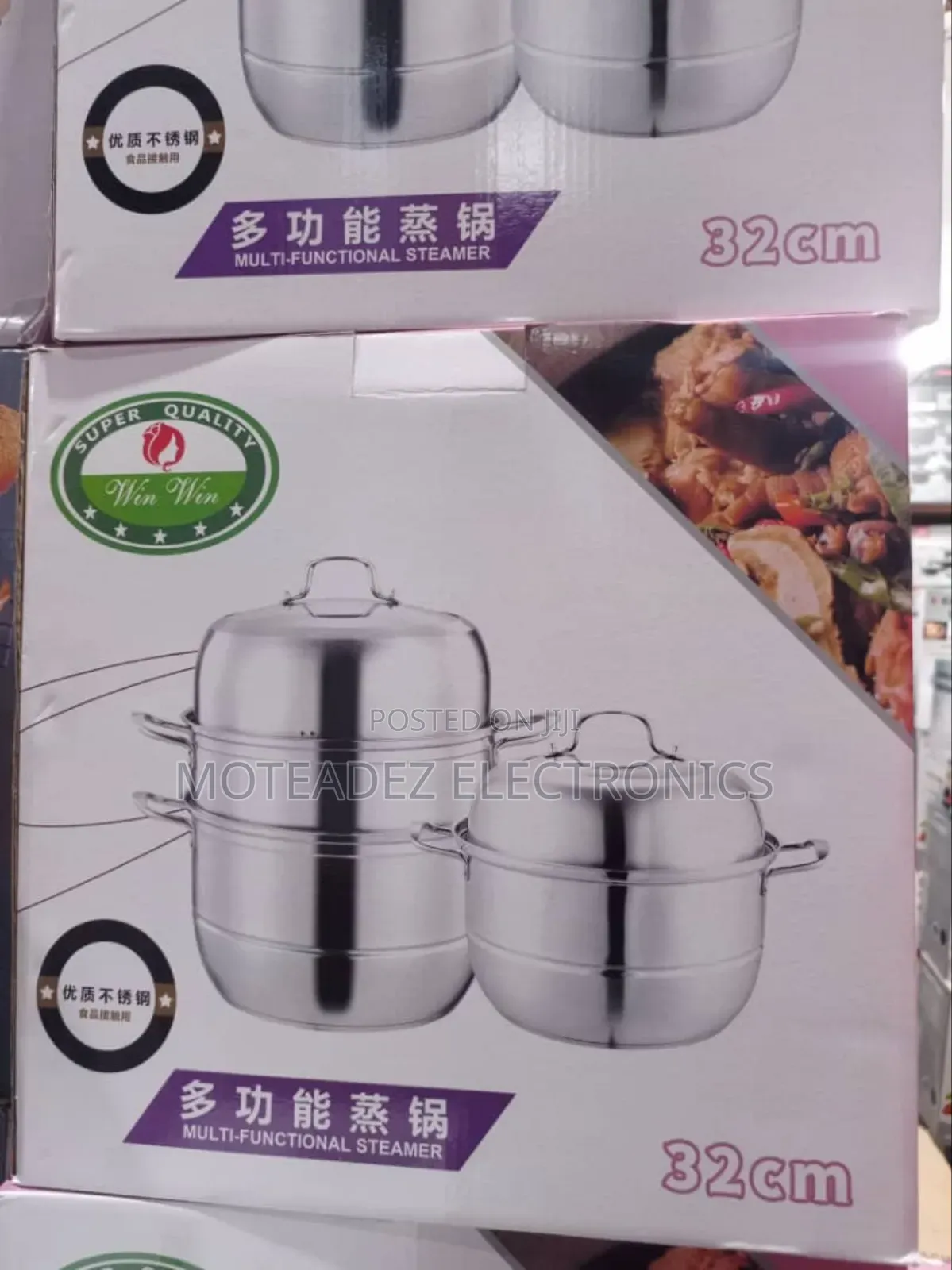 32cm High Quality 3 Layers Stainless Steel Multifunction Steamer Pot