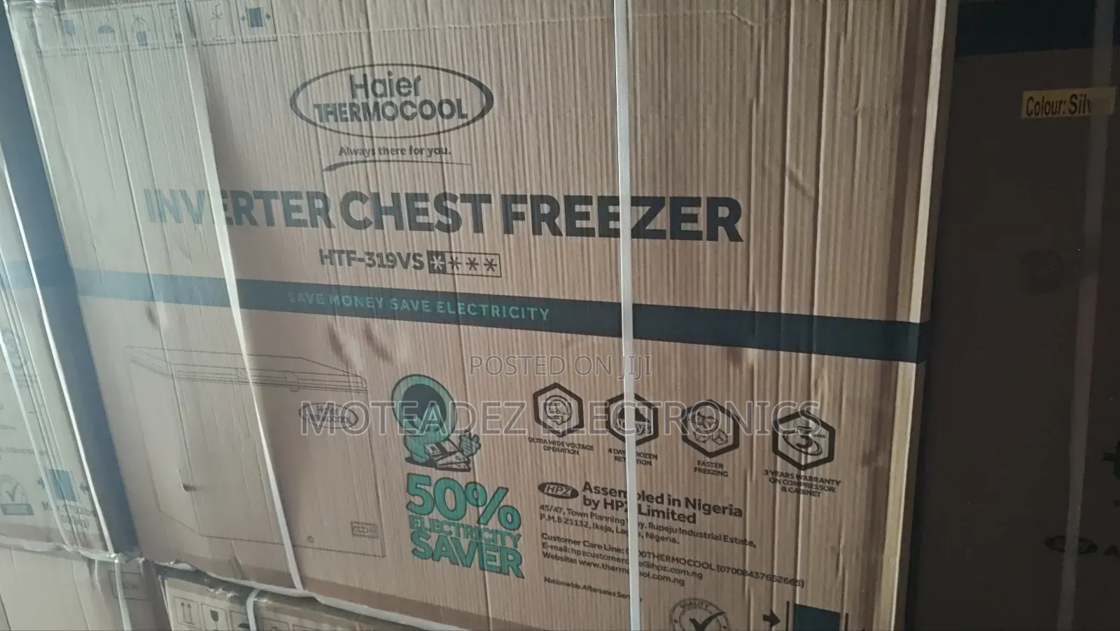 Haier Thermocool 319l Inveter Chest Freezer (Htf-319vs) SLV