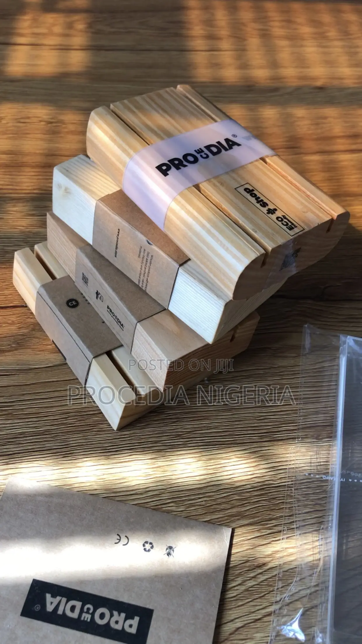 A4 Acrylic Flyer Holder With Detachable Wood Base