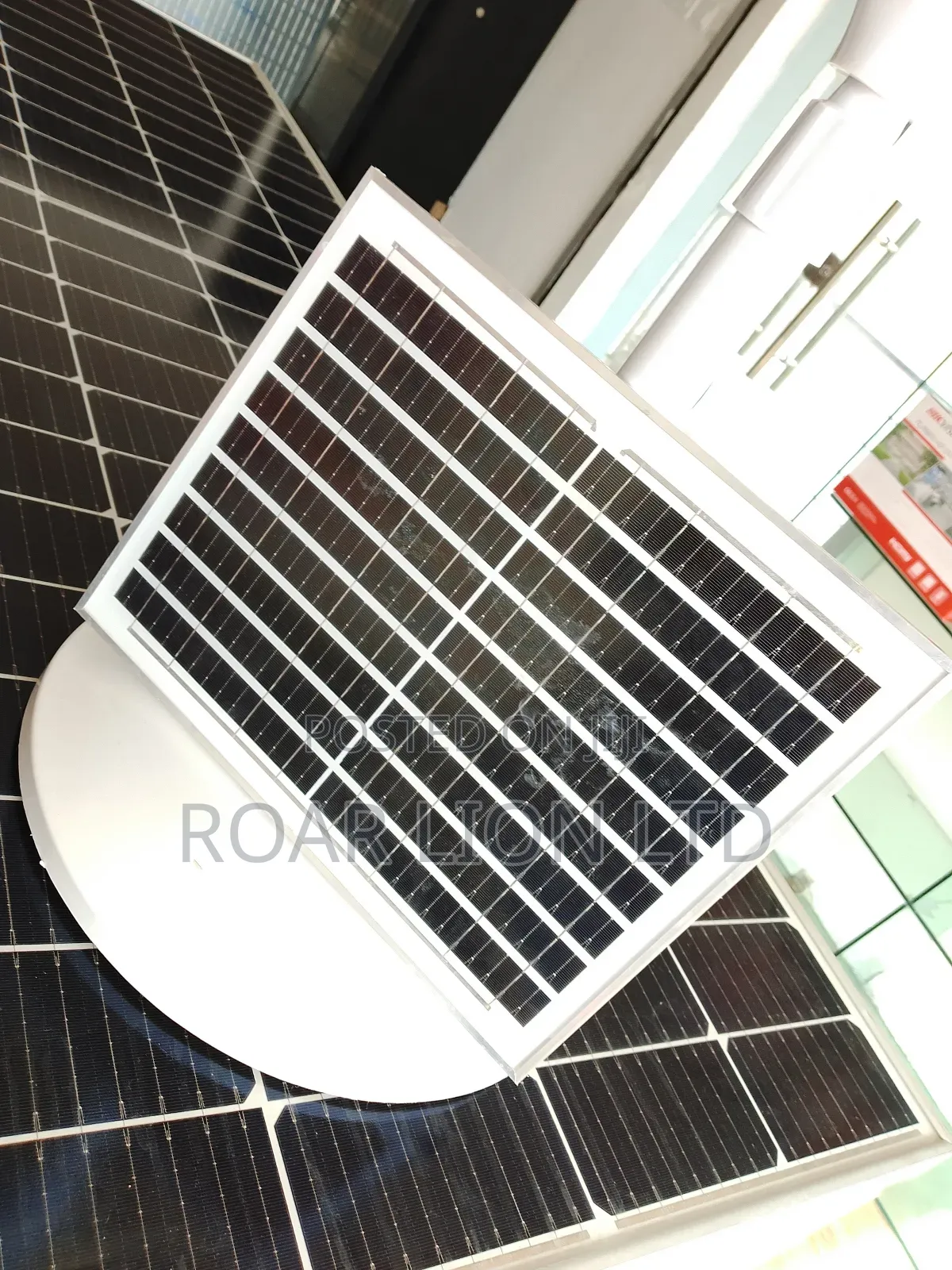 Solar Rechargeable Fan With Panel 16inches