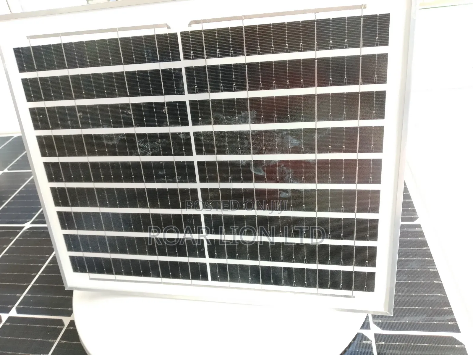 Solar Rechargeable Fan With Panel 16inches