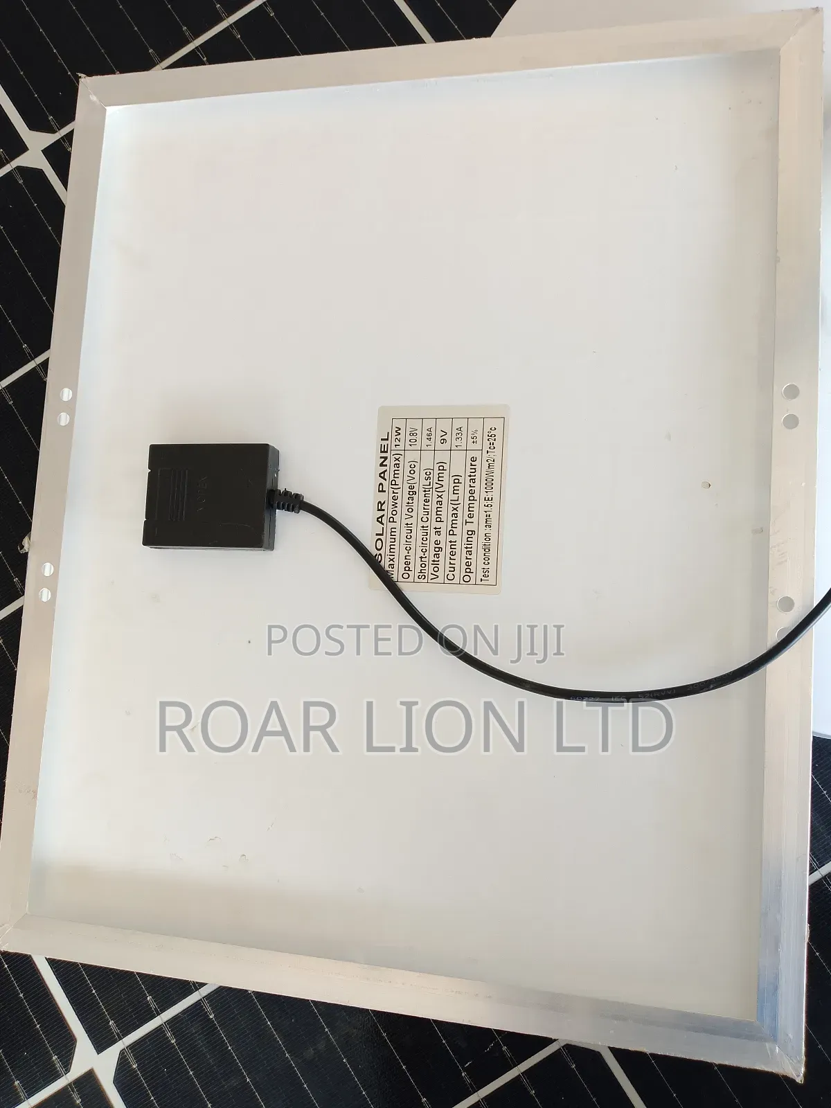 Solar Rechargeable Fan With Panel 16inches