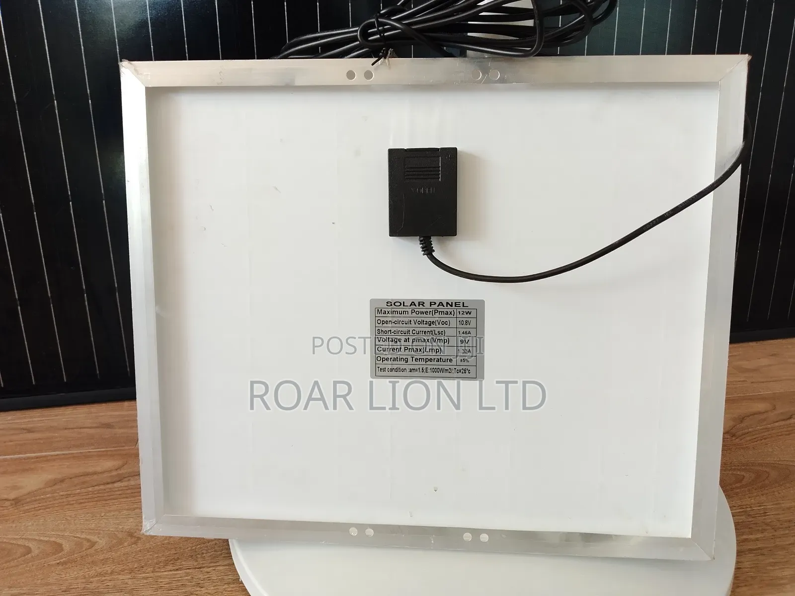 Solar Rechargeable Fan With Panel 16inches