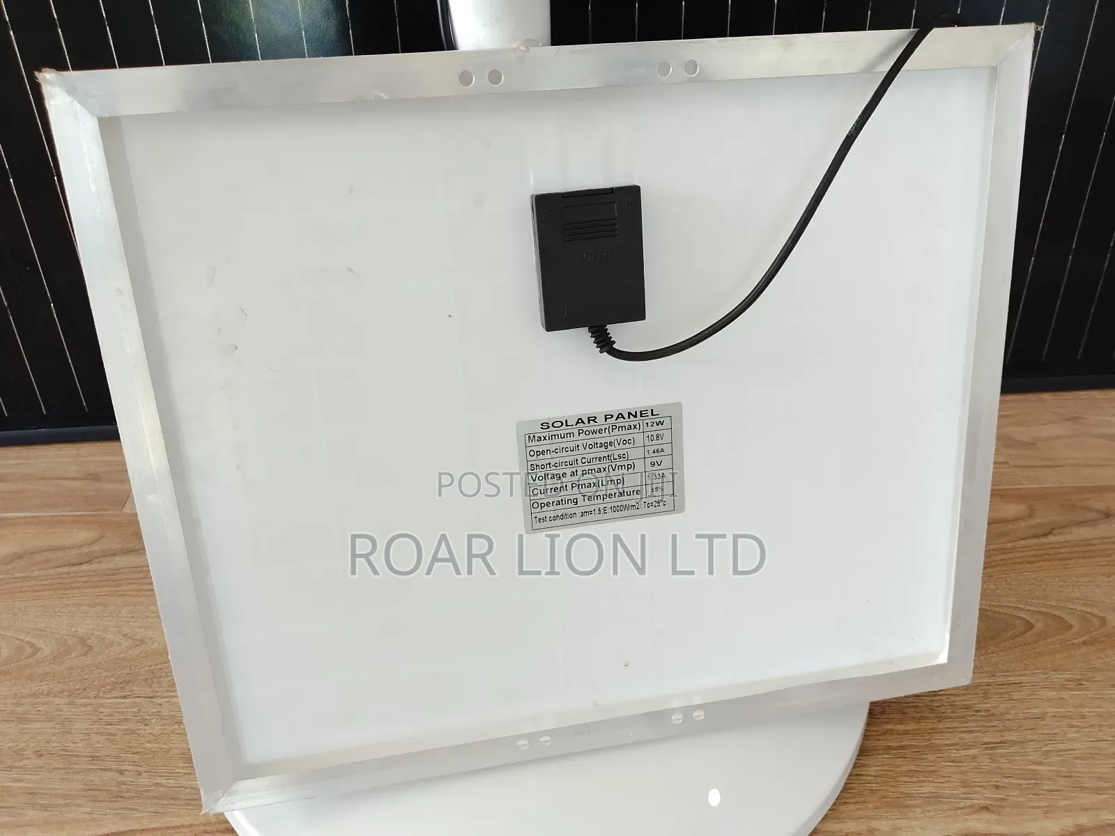 Solar Rechargeable Fan With Panel 16inches
