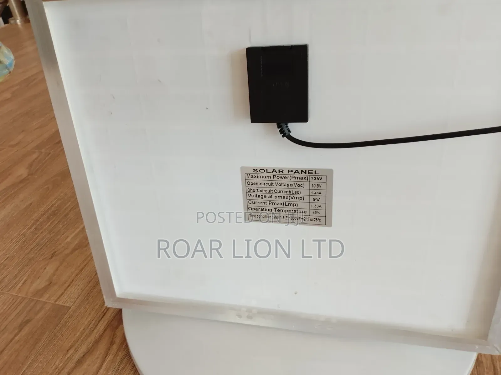 Solar Rechargeable Fan With Panel 16inches