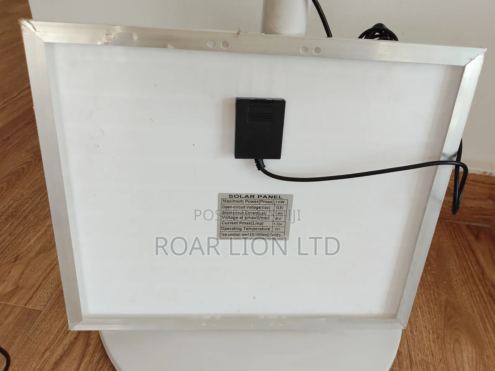 Solar Rechargeable Fan With Panel 16inches
