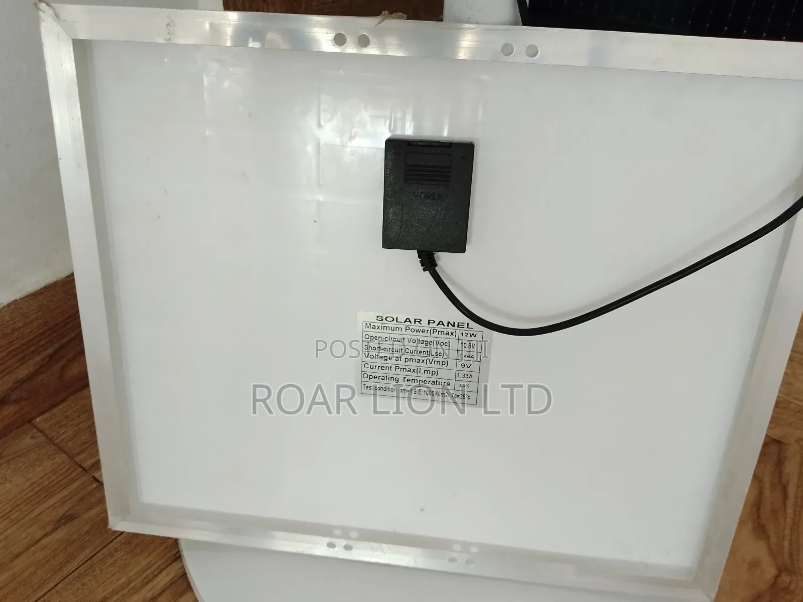 Solar Rechargeable Fan With Panel 16inches