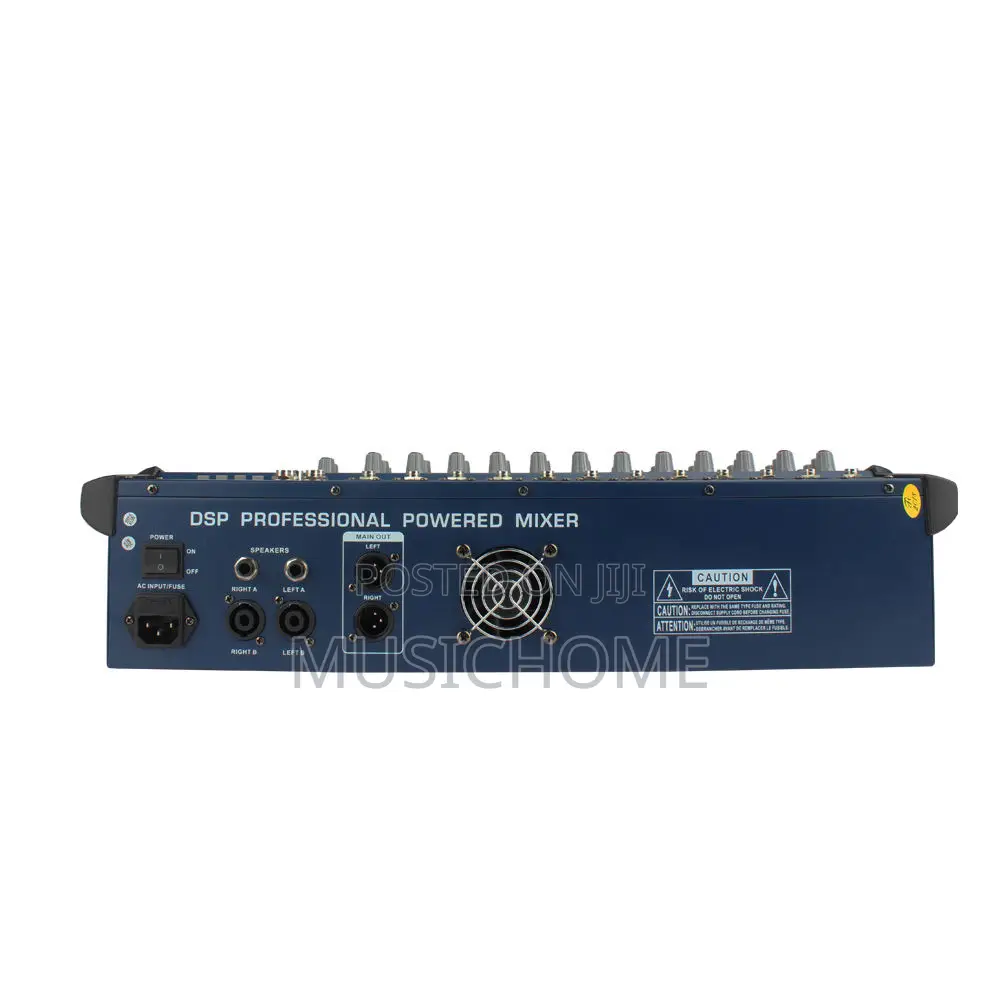 12 Channels Powered Mixer Amplifier With Usb Bluetooth