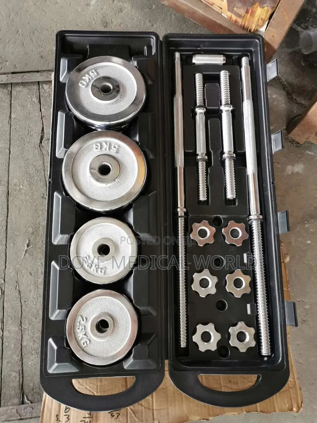 50kg Adjustable Barbell Dumbbell Set