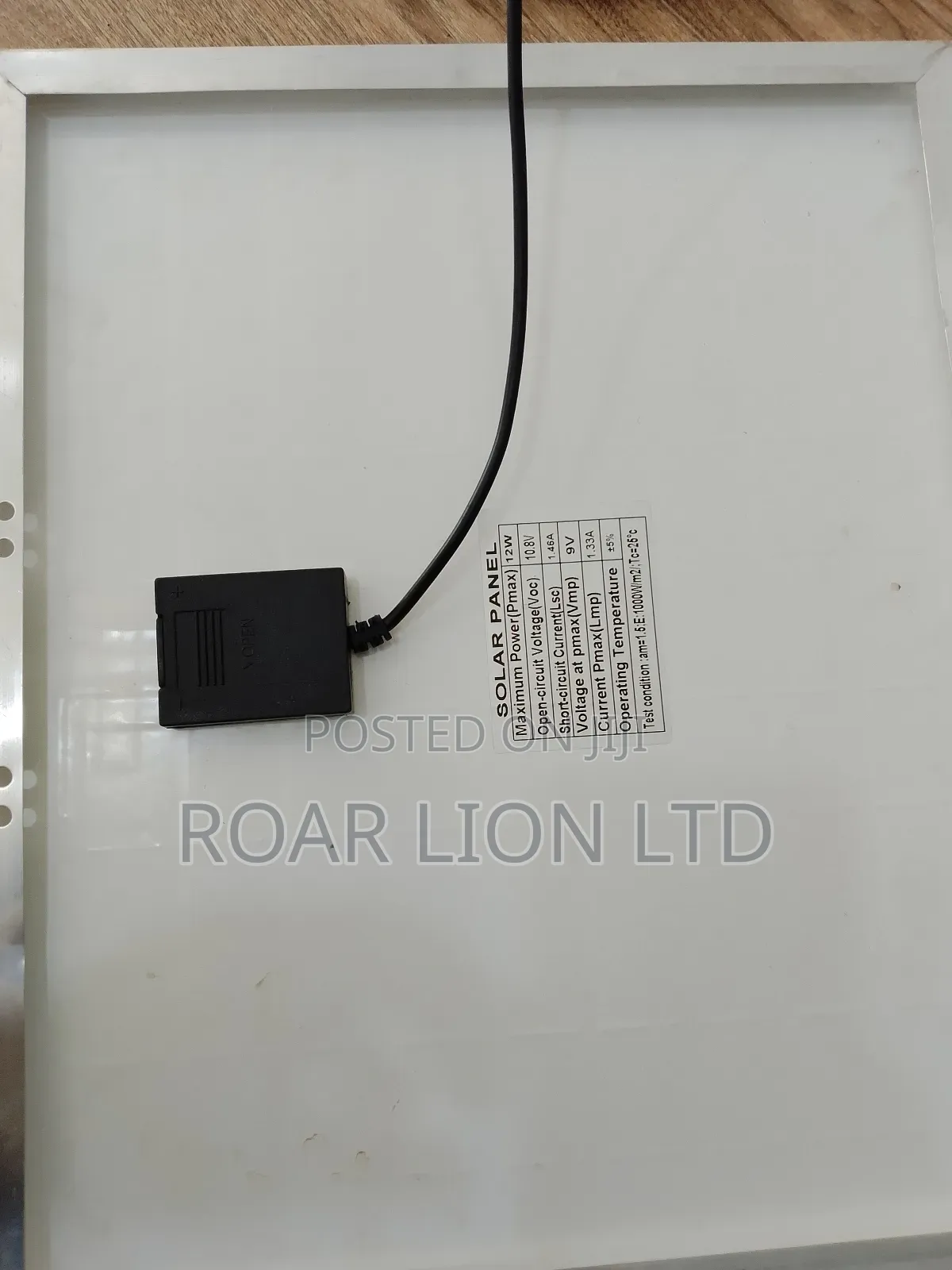 Solar Rechargeable Fan With Panel 16inches