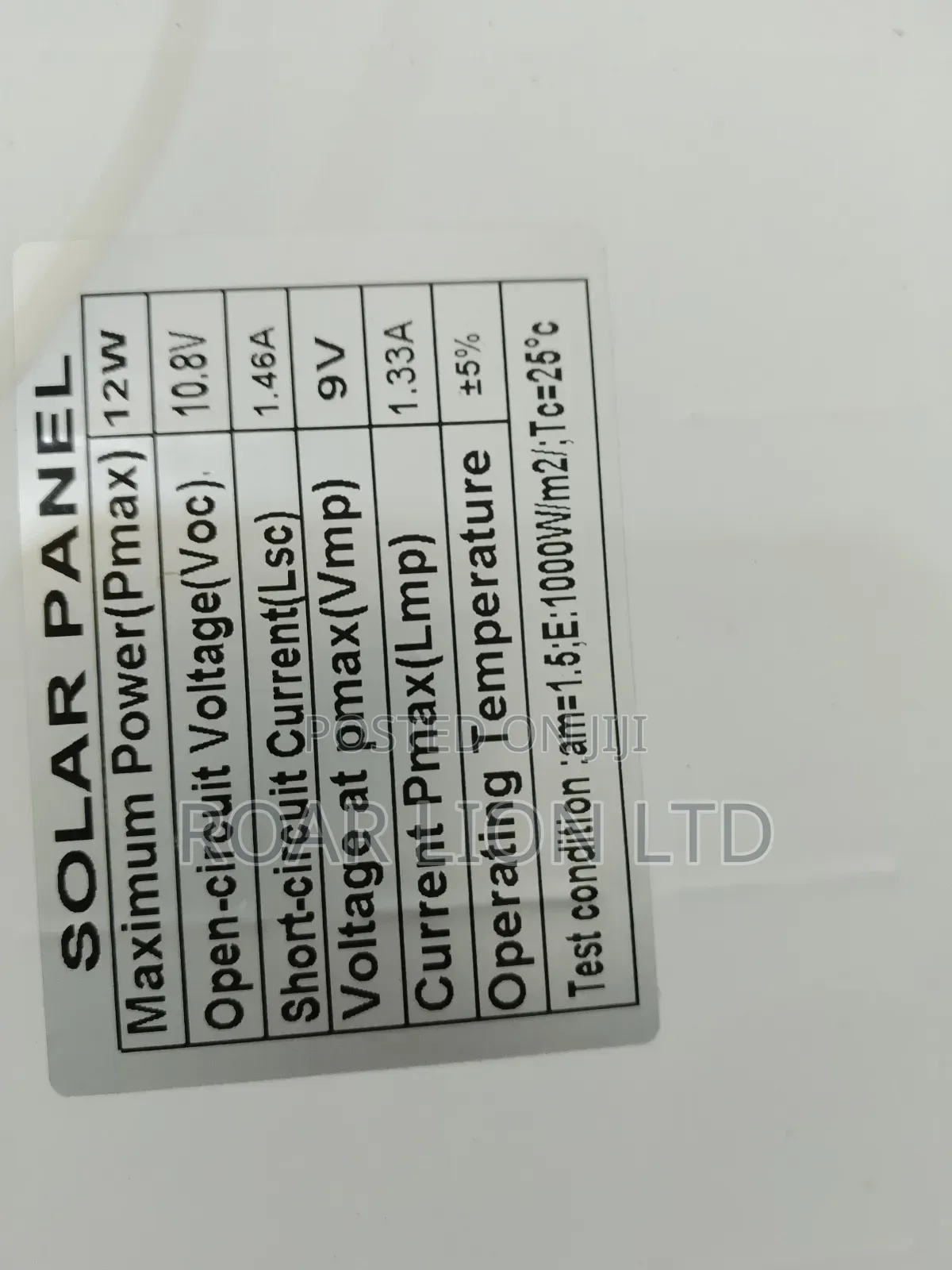 Solar Rechargeable Fan With Panel 16inches