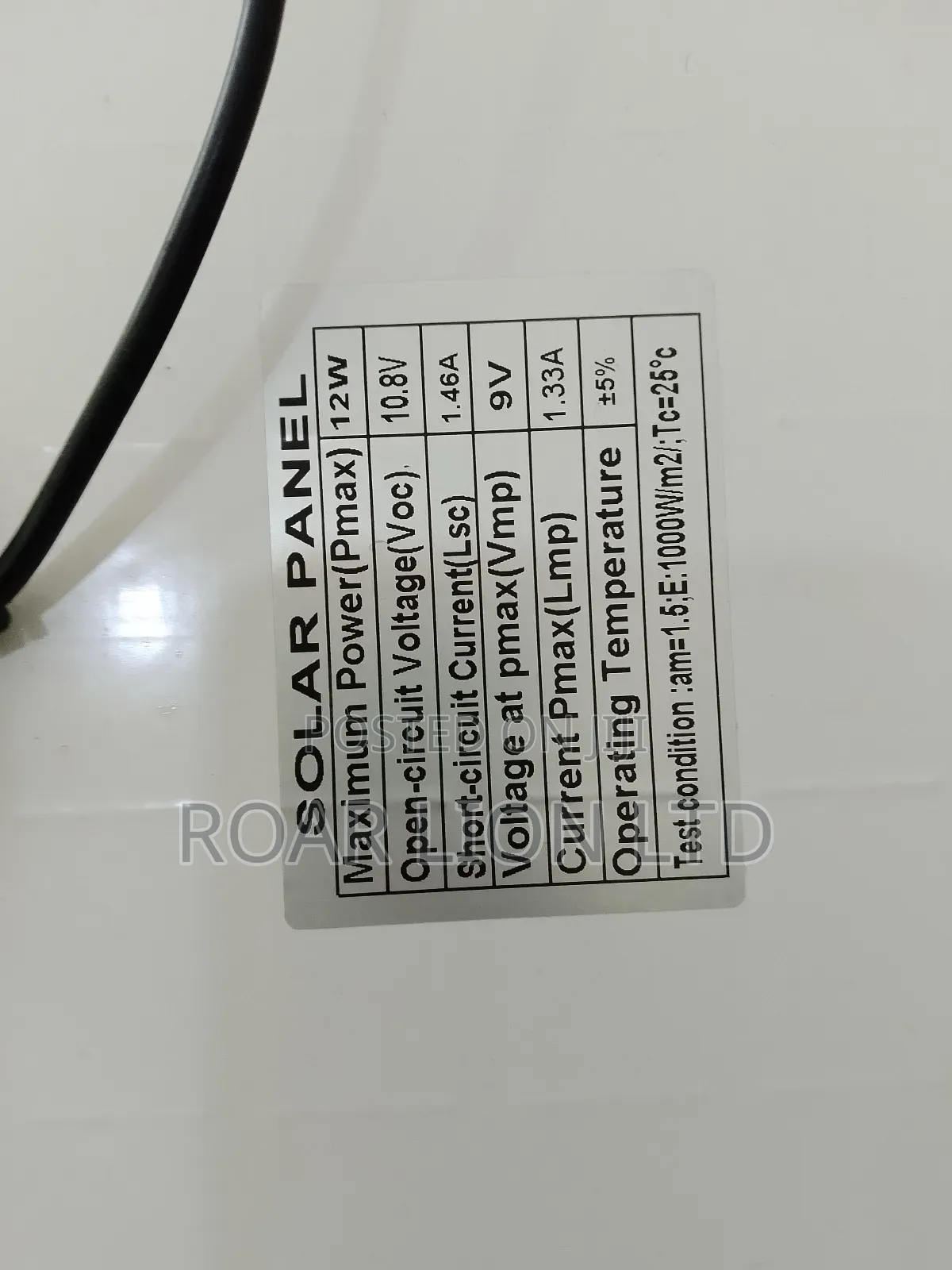 Solar Rechargeable Fan With Panel 16inches