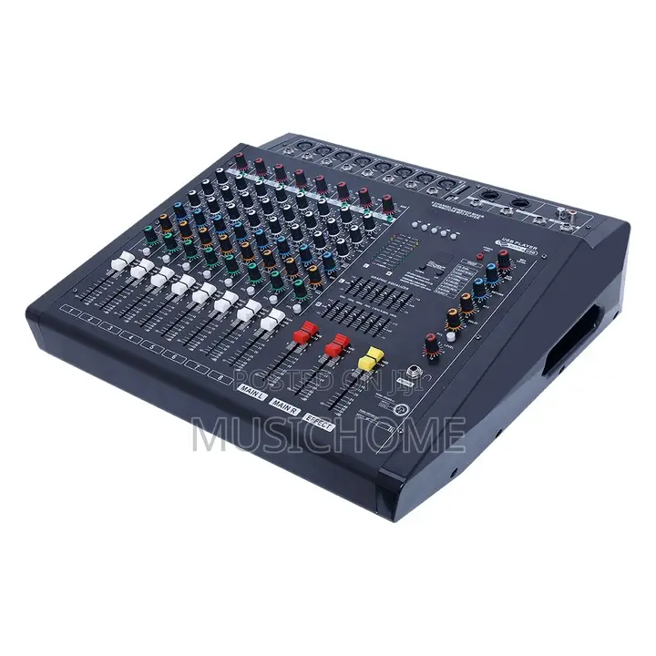 8 Channels Powered Mixer With Equalizer