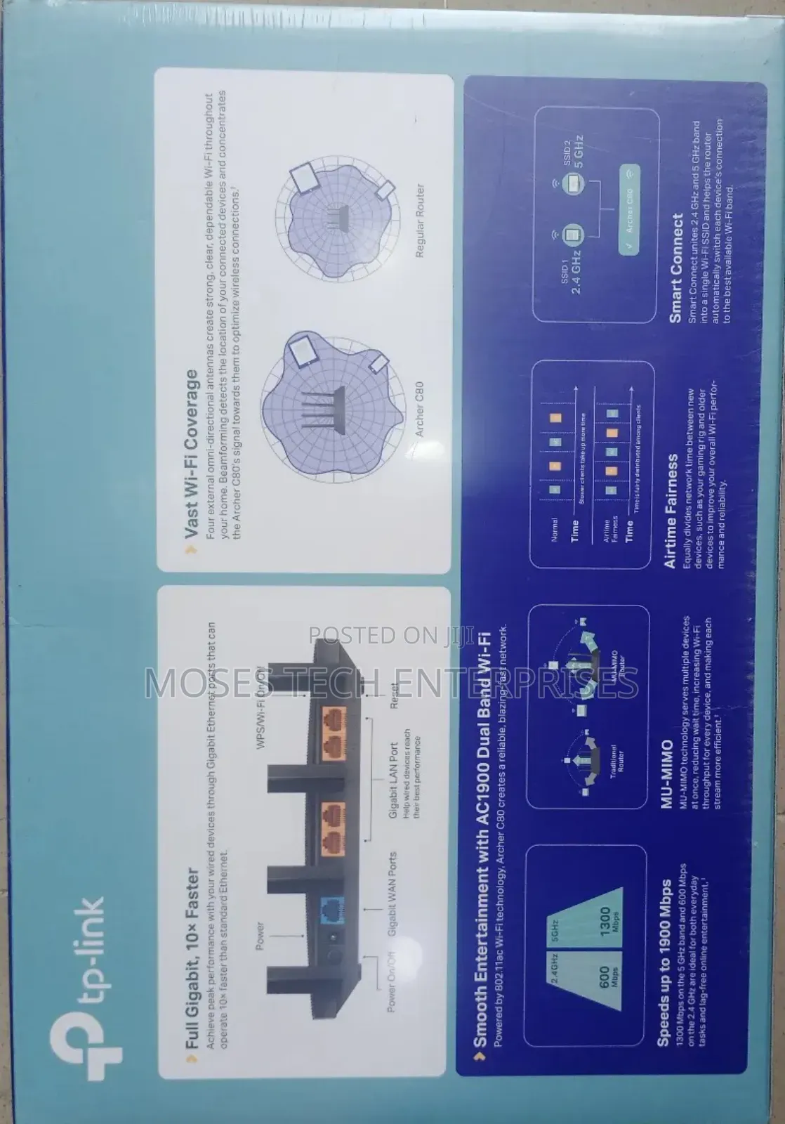 Tp-Link Ac 1900 Wi-Fi Router Dual Band.