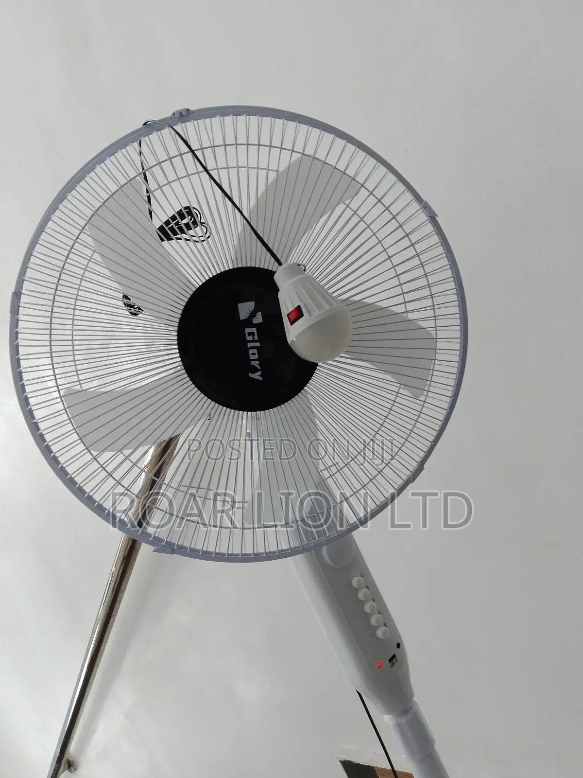 Solar Rechargeable Fan With Panel 16inches