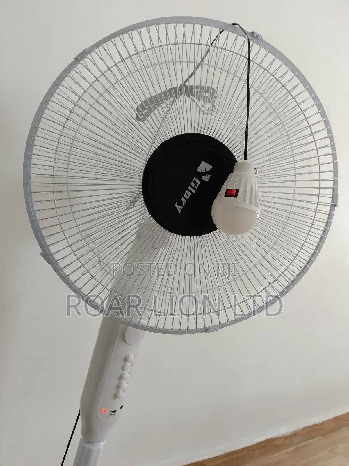 Solar Rechargeable Fan With Panel 16inches