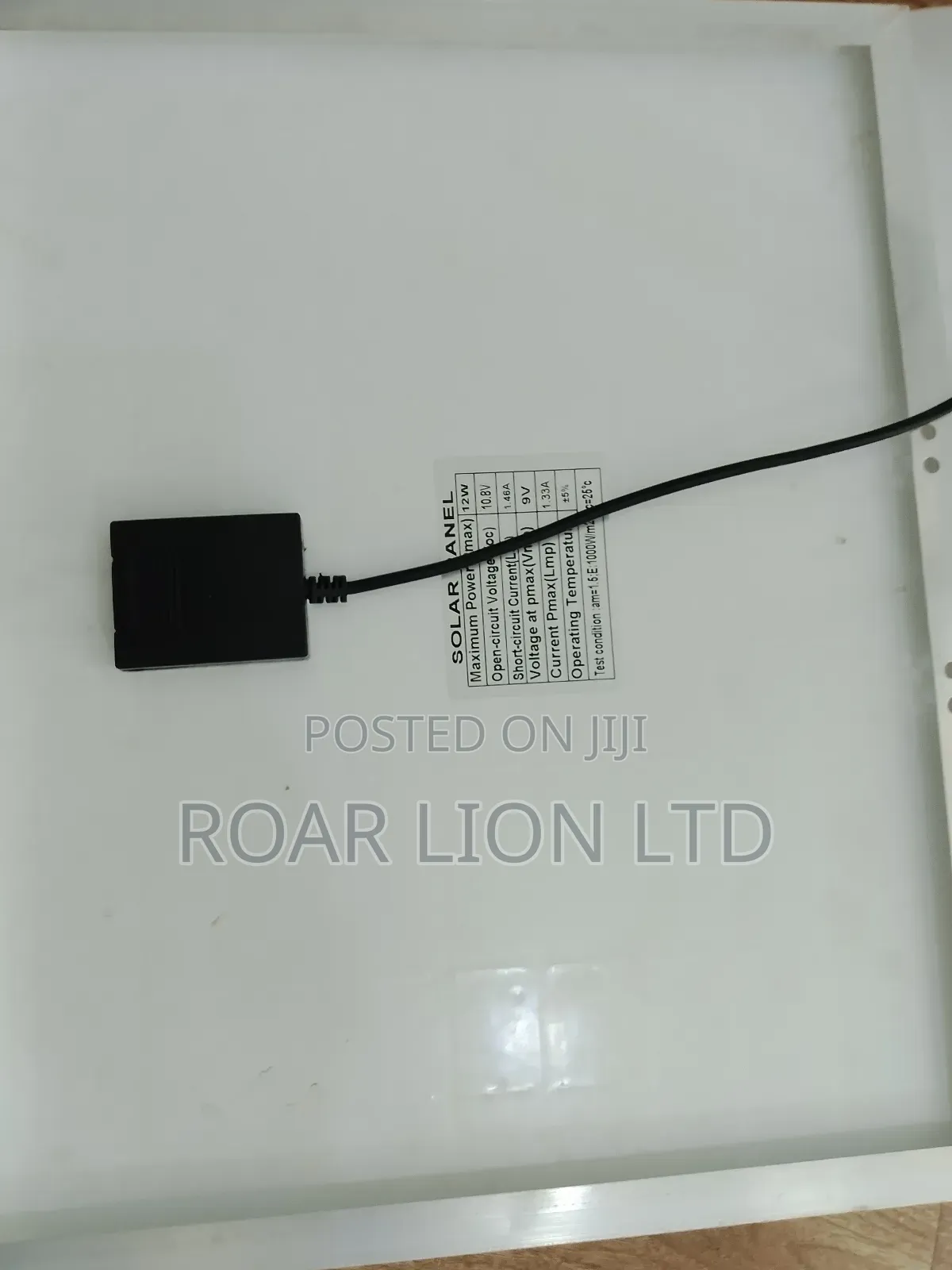 Solar Rechargeable Fan With Panel 16inches