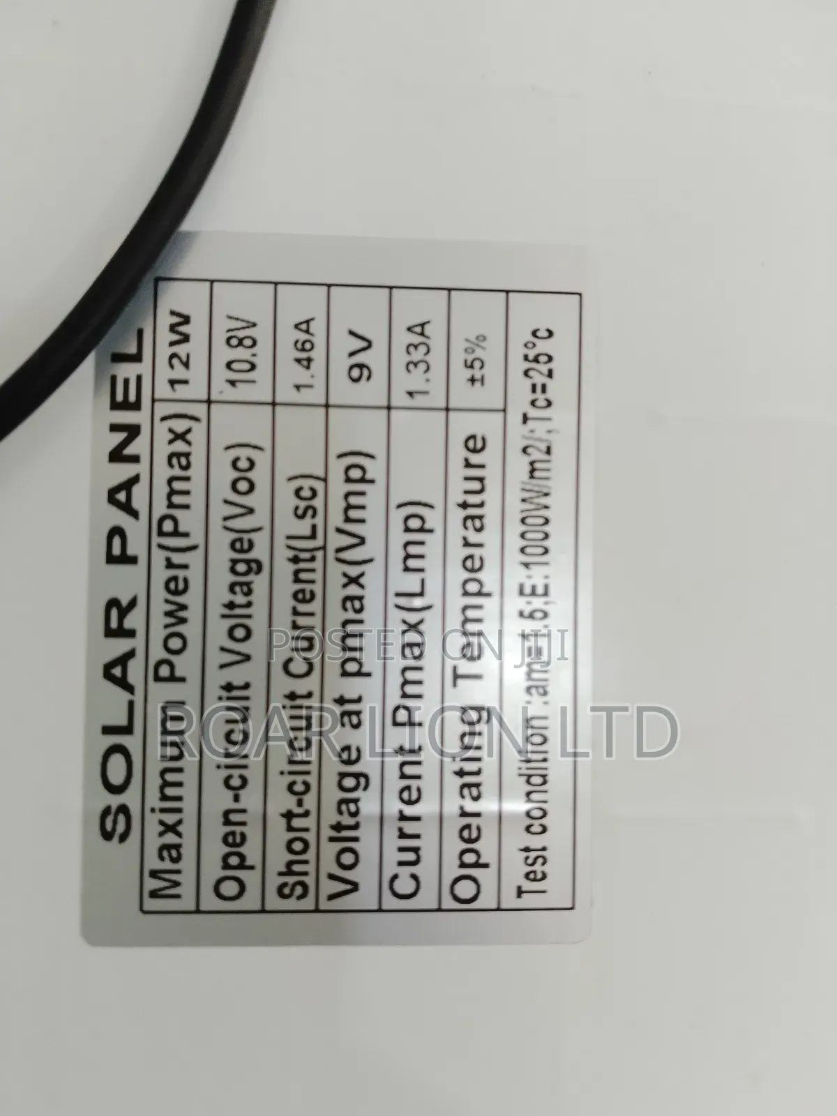 Solar Rechargeable Fan With Panel 16inches