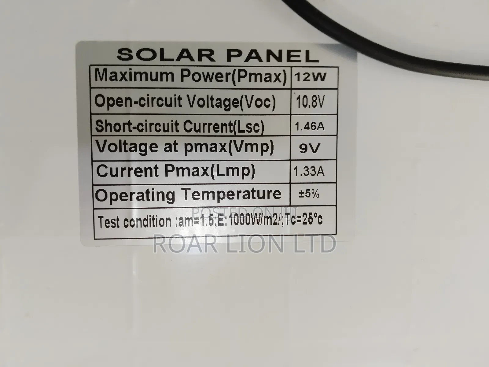 Solar Rechargeable Fan With Panel 16inches