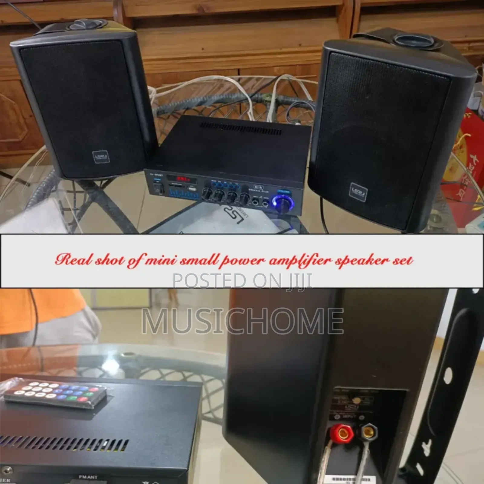 Dual Wall Speaker With Bluetooth Amplifier