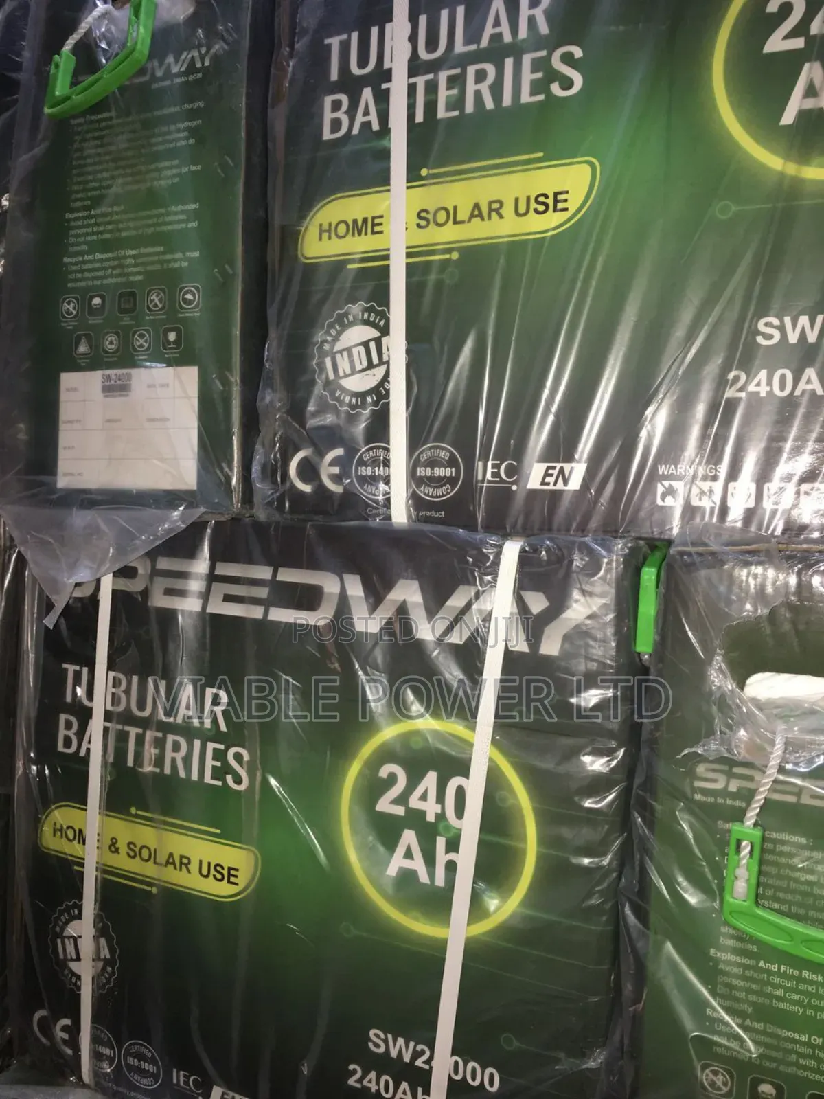 240ah Speed Way Tubular Battery Very Effective and Reliable