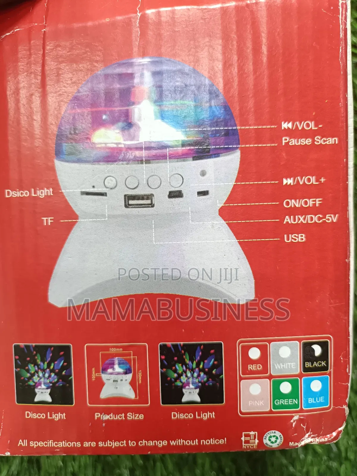 Magic Ball Led Light Wireless Stage Bluetooth Speaker - L740