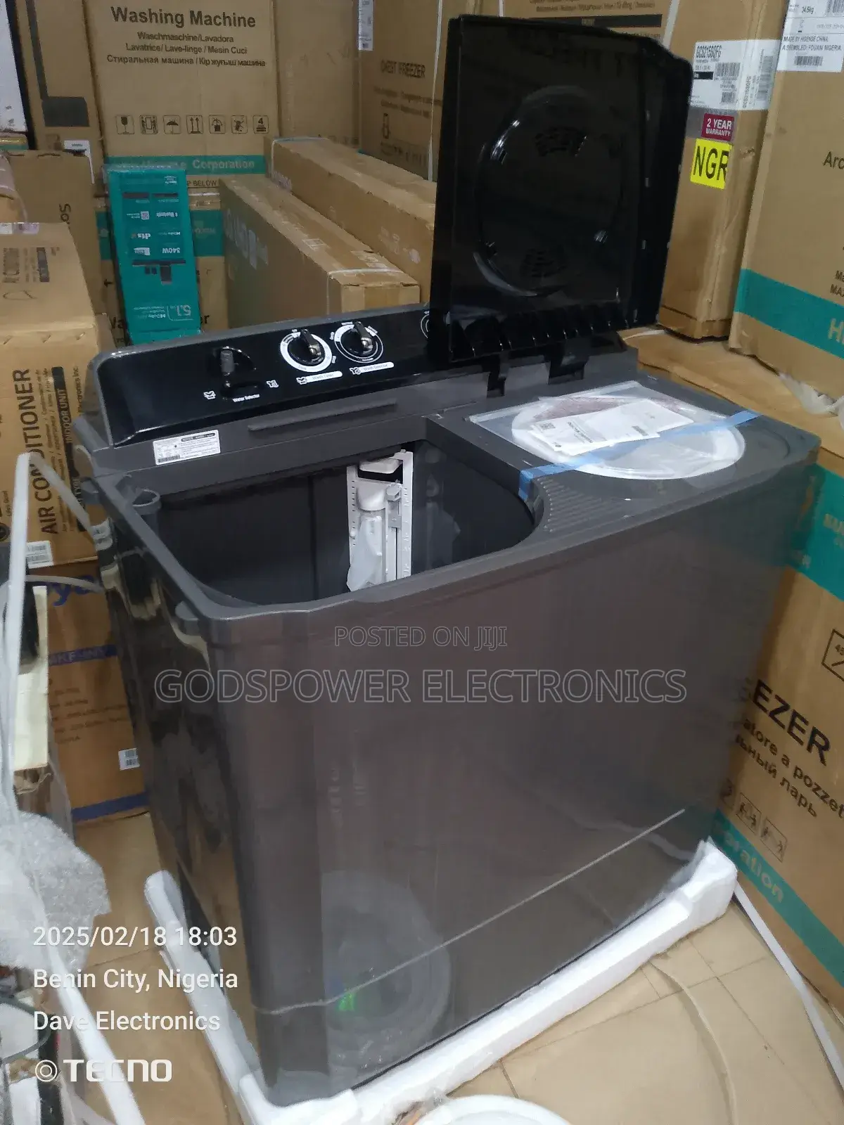 Lg 15kg Washing Machine and Spinning 2 Years Warranty