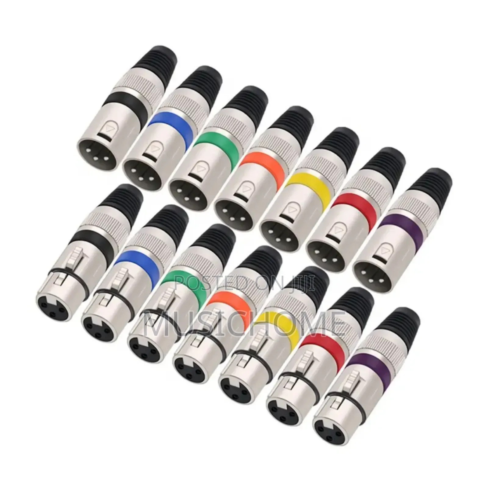 14pcs XLR 3pin Plug 7 Male and 7 Female