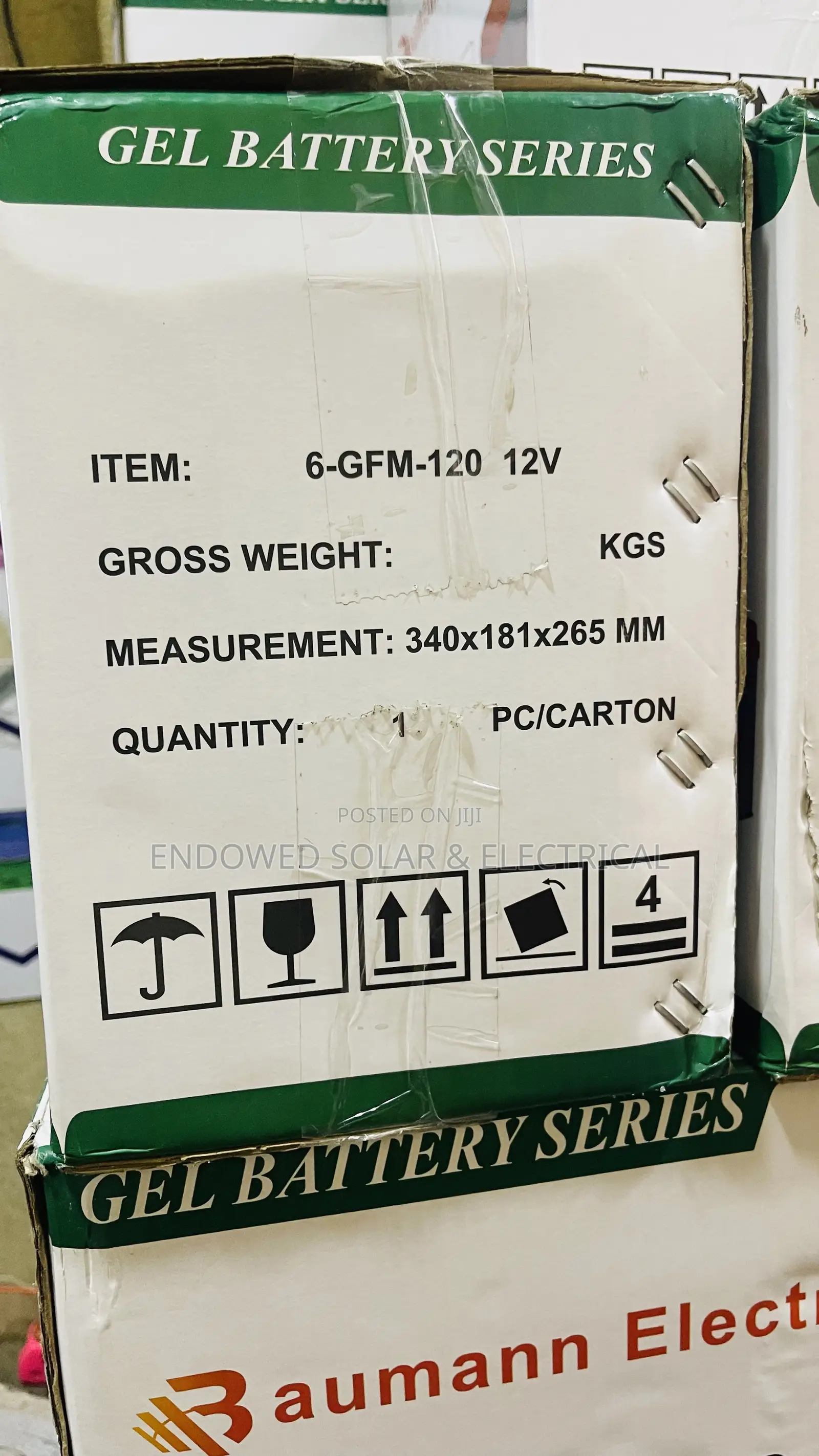 120ah 12v Baumann Deep Cycle Batteries Available in Stock