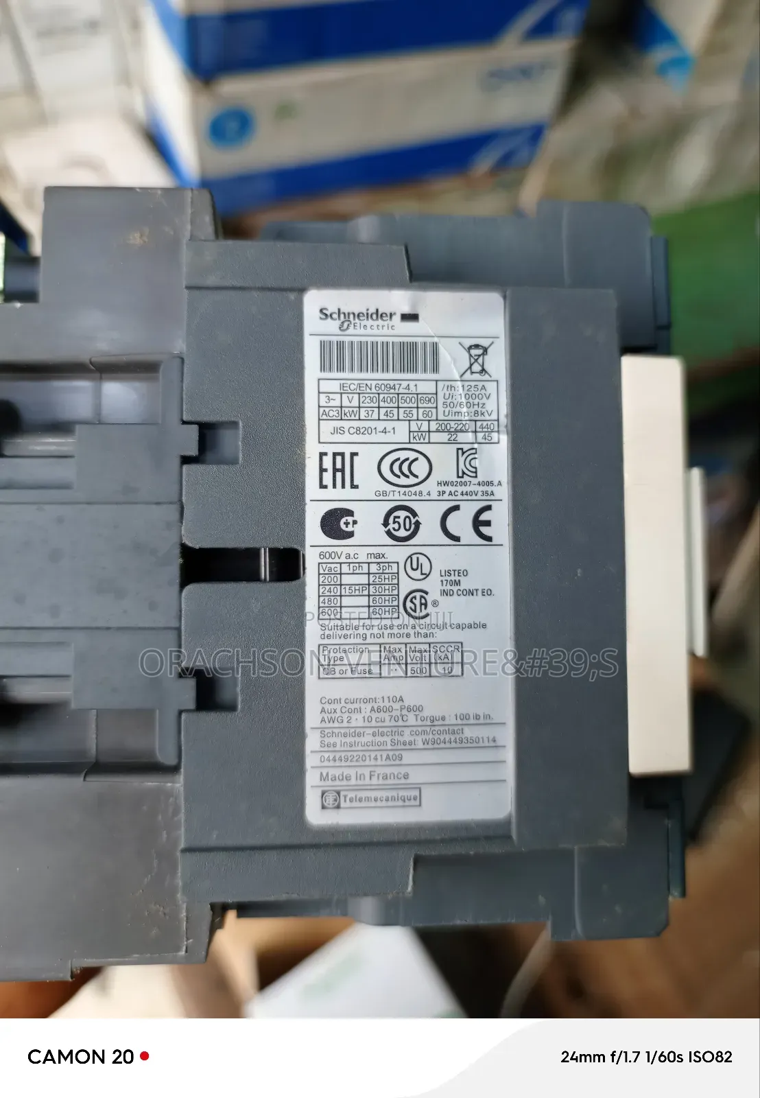 D95 125amps 3pole Contactor Schneider