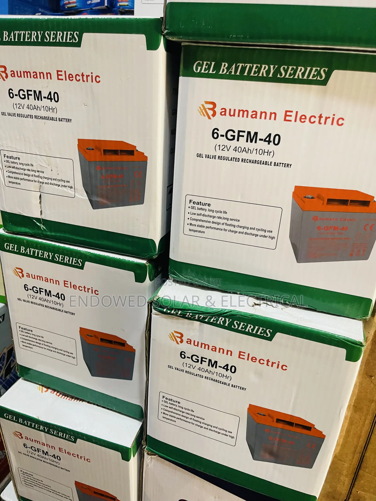 40ah 12v Baumann Deep Cycle Batteries Are Available