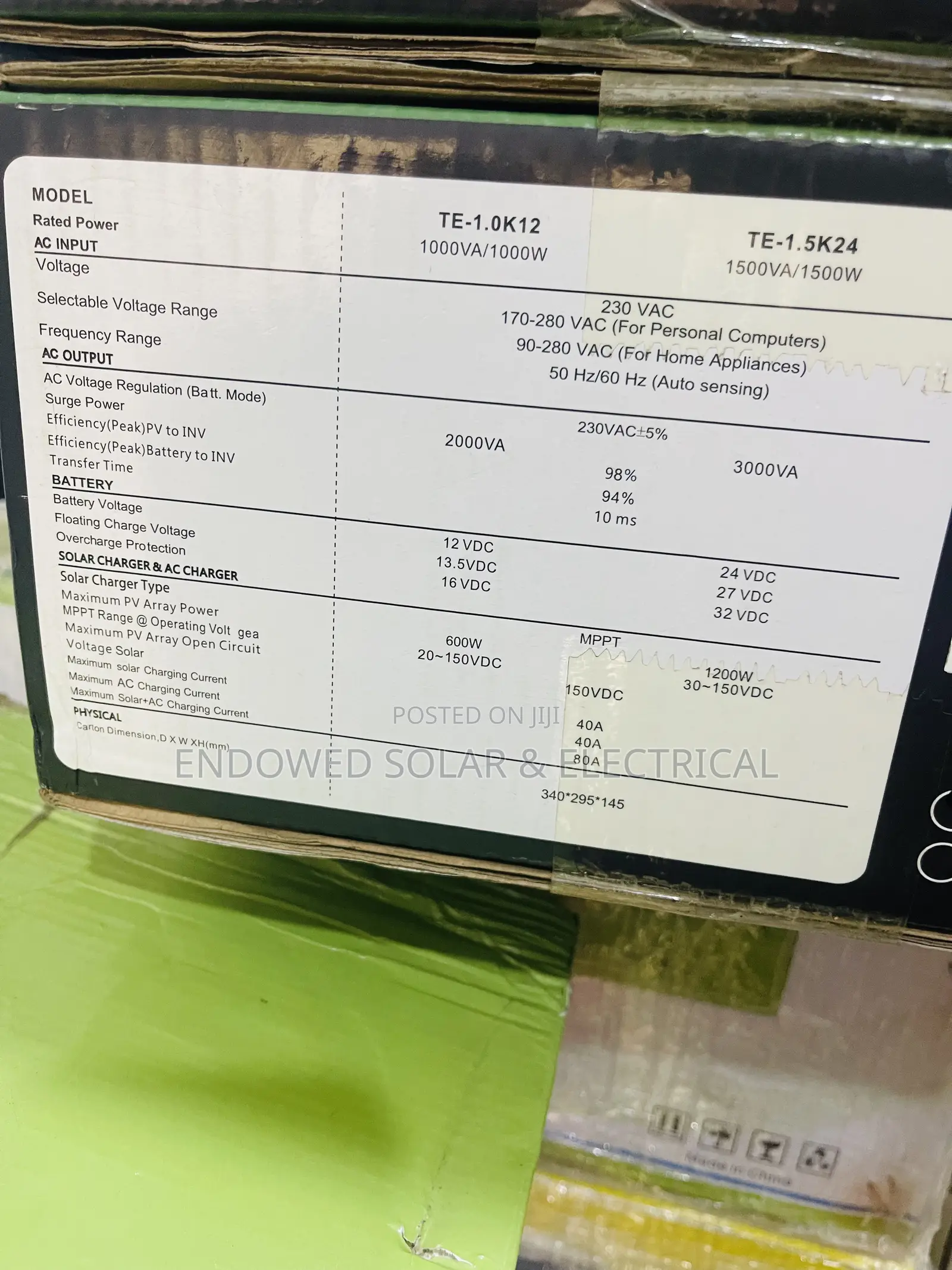 Tasha Product of 1kva 12v Hybrid Inverters Are Available