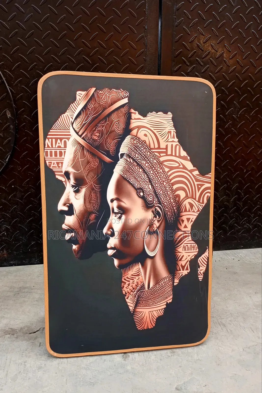African Artworks on a Wooden Frameless