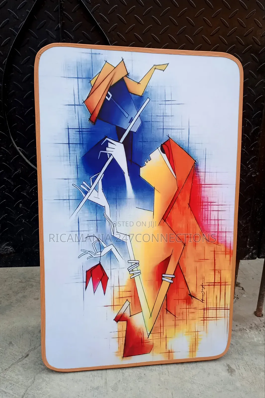 Musical Artworks on a Wooden Frameless