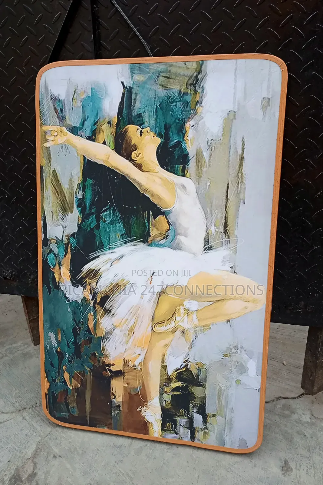 African Culture Art on a Wooden Frameless