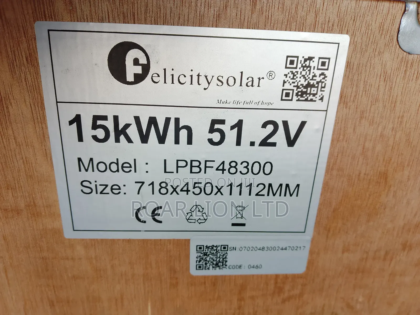 15kwh Lithium Battery