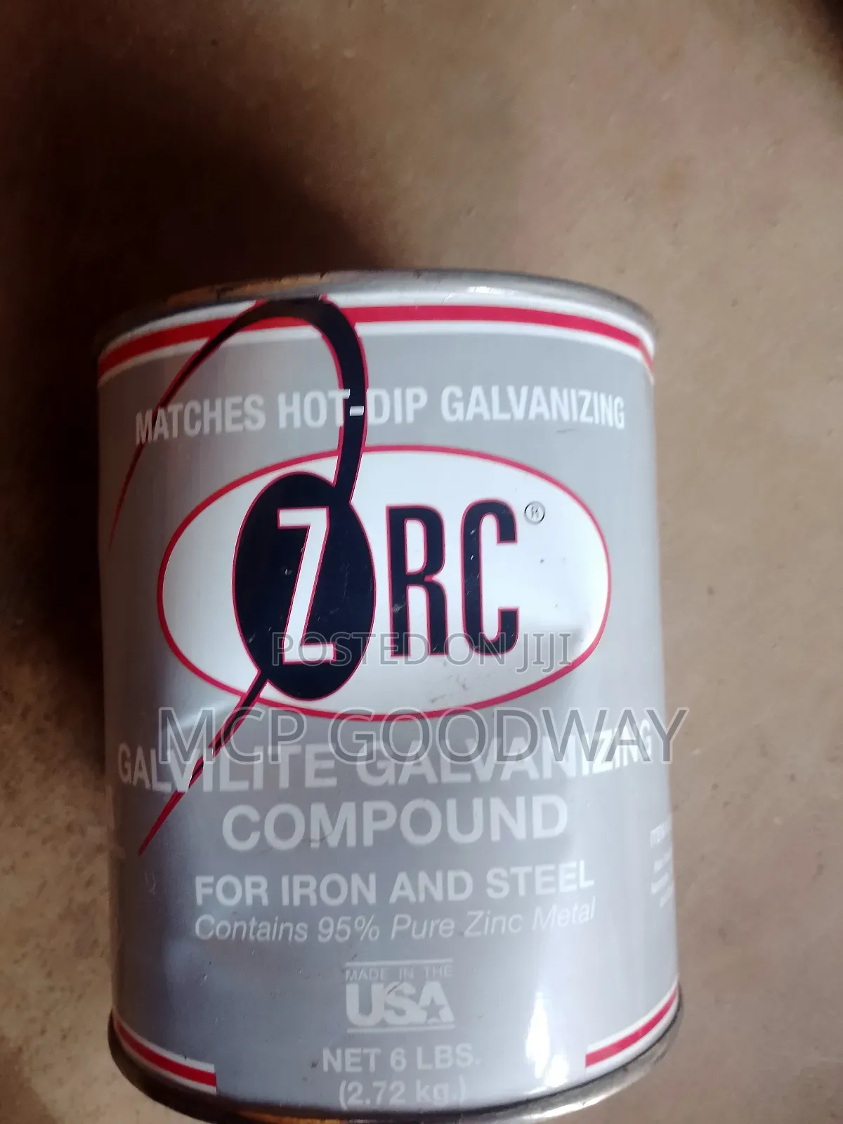 ZRC Galvinite Galvanized Compound for Iron Steel 3kg
