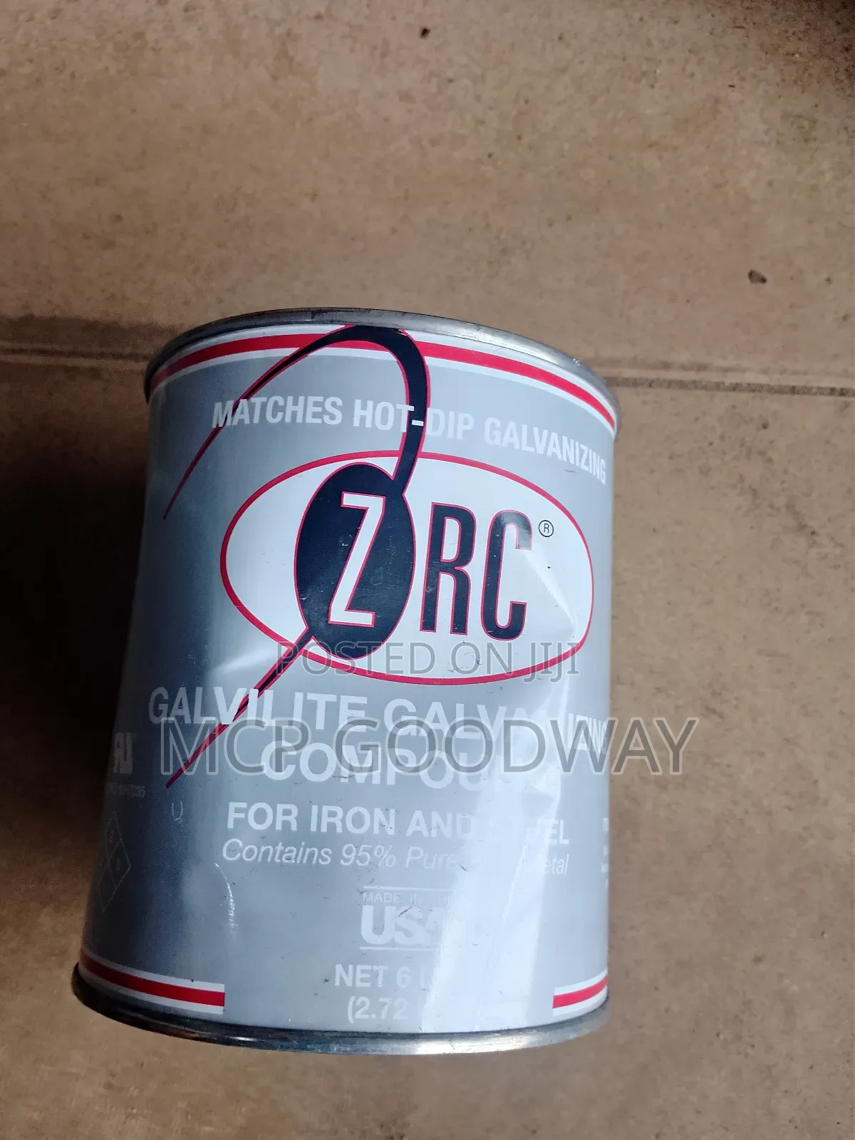 ZRC Galvinite Galvanized Compound for Iron Steel 3kg