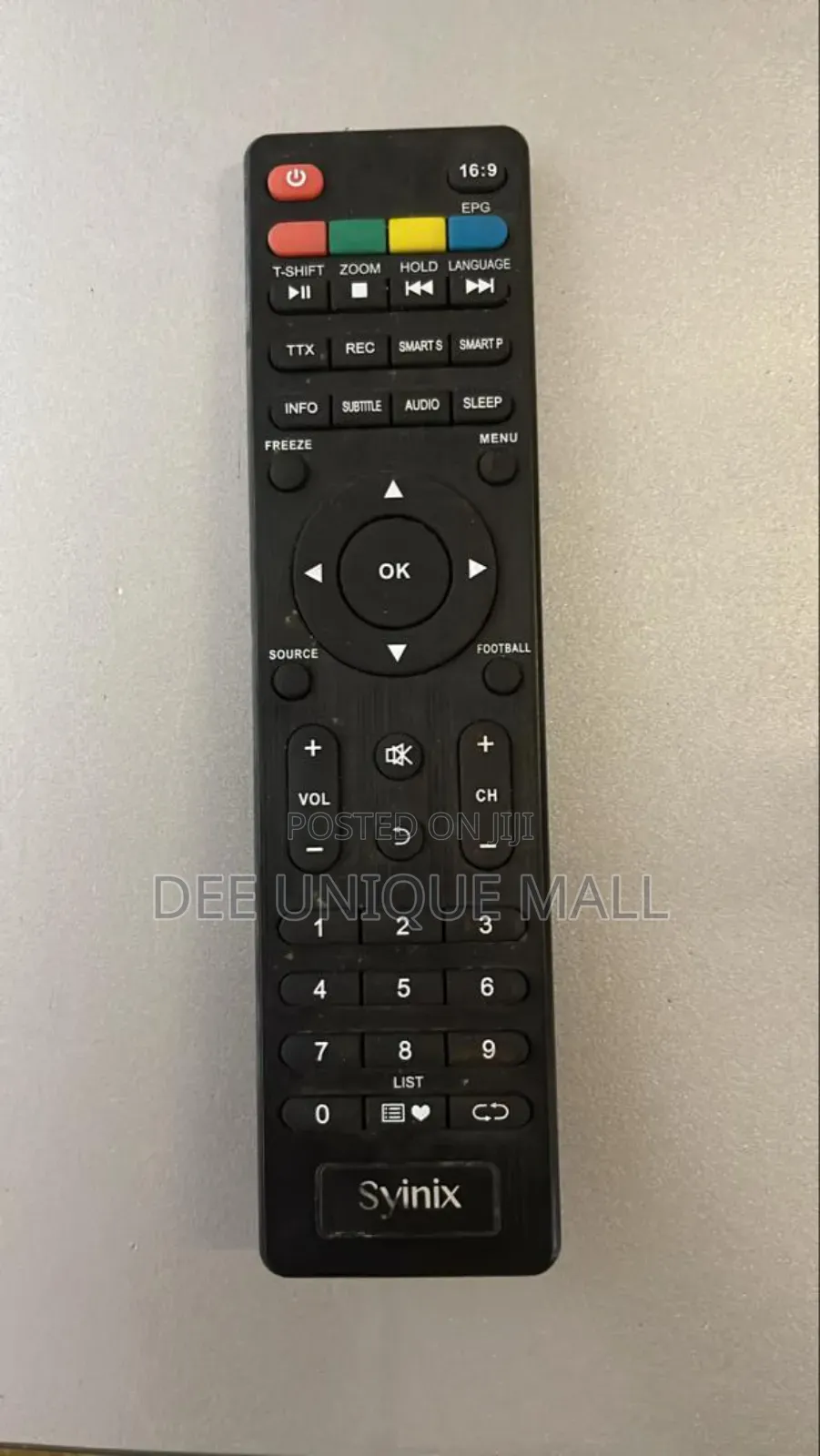 Led Syinix 11 Tv Remote