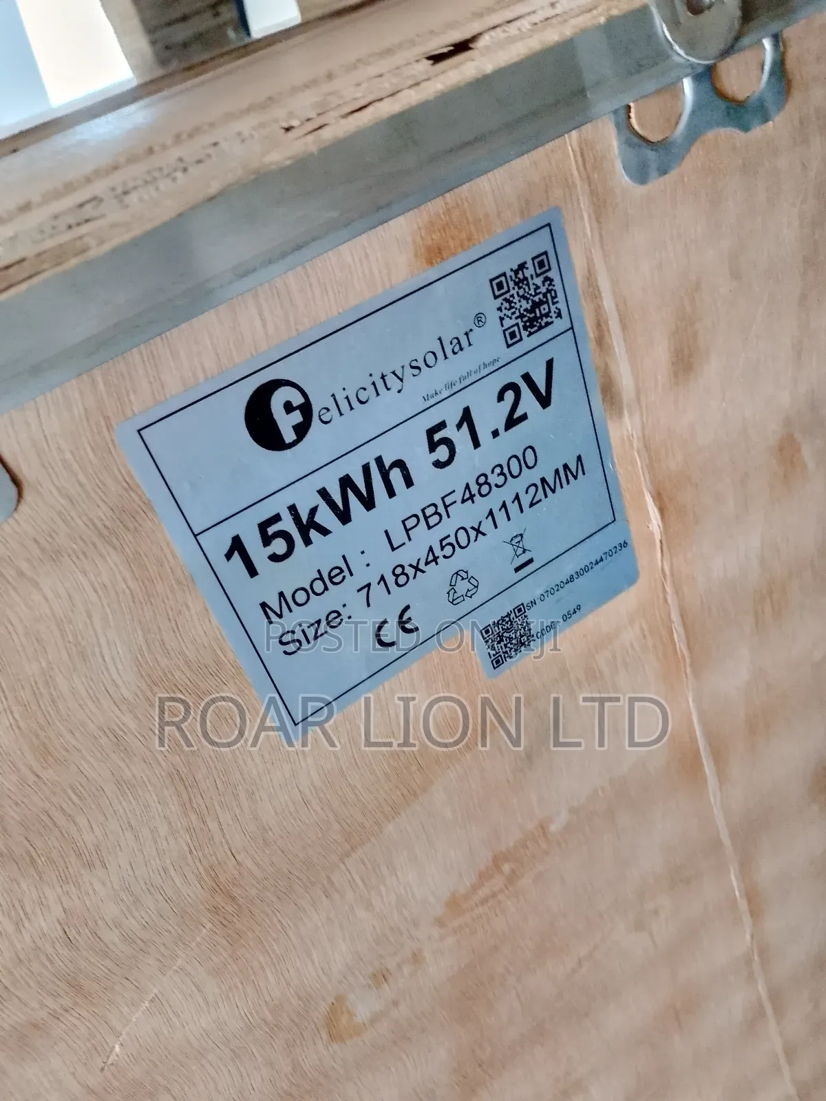 15kwh Felicity Lithium Battery