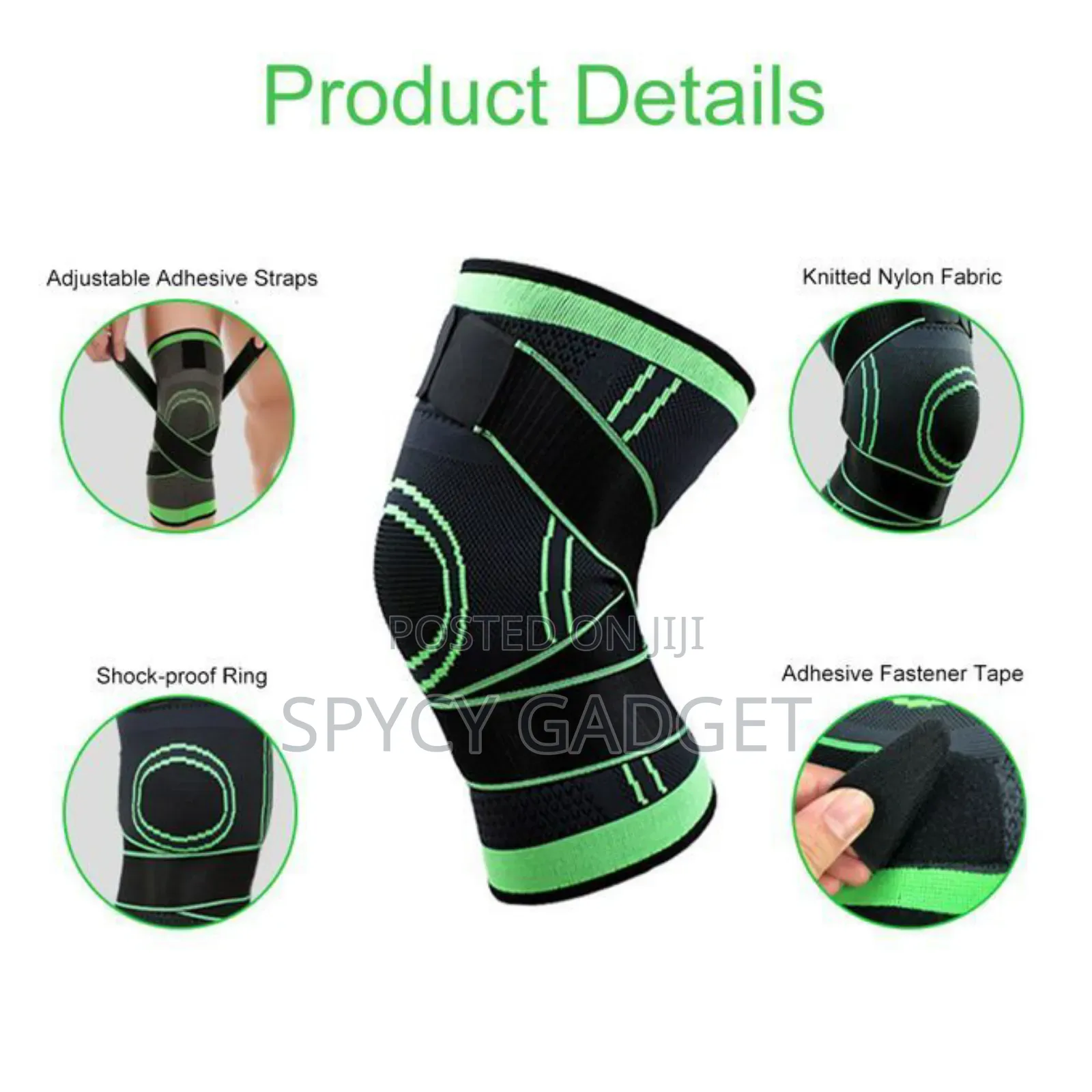 Adjustable Knee Pad Support With Strap